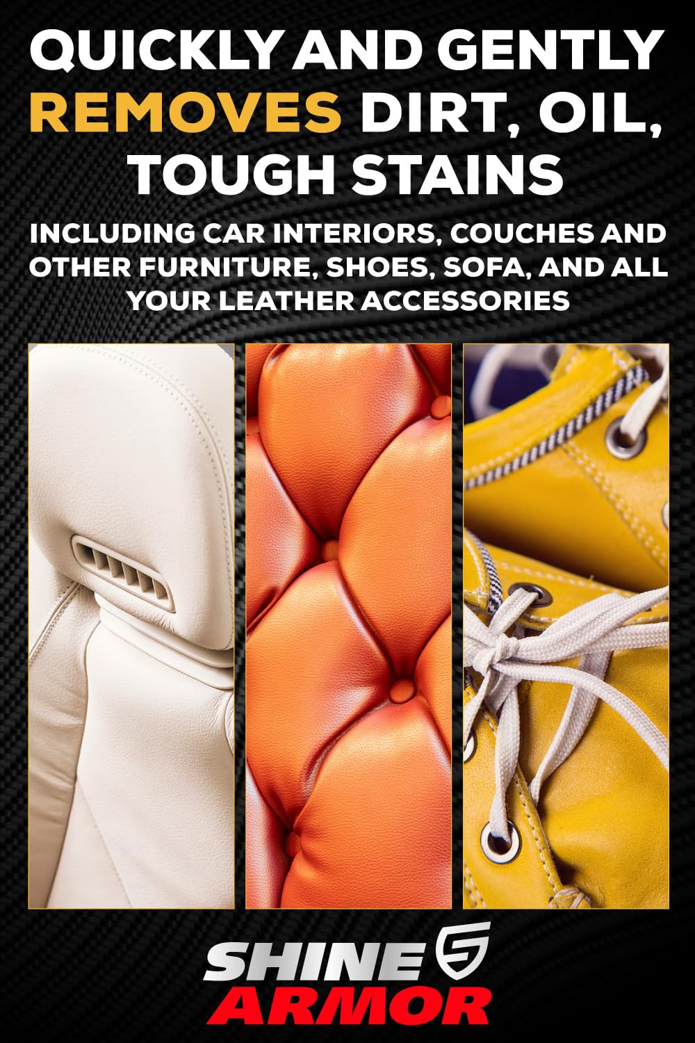 Leather Cleaner And Conditioner For Cars, Couch, Purse, Hand Bags, And Shoes - Twin Pack - Protect And Clean Interior Detailing