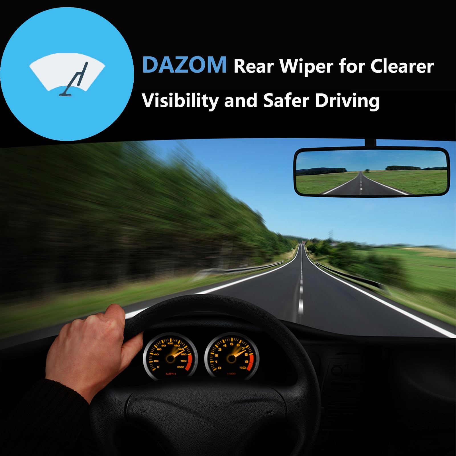 Rear Wiper Blade-13'' Rear Windshield Wiper Blades For Hyundai Santa Fe 2013-2022, Hyundai Santa Fe Xl 2013-2019,Hyundai Santa F