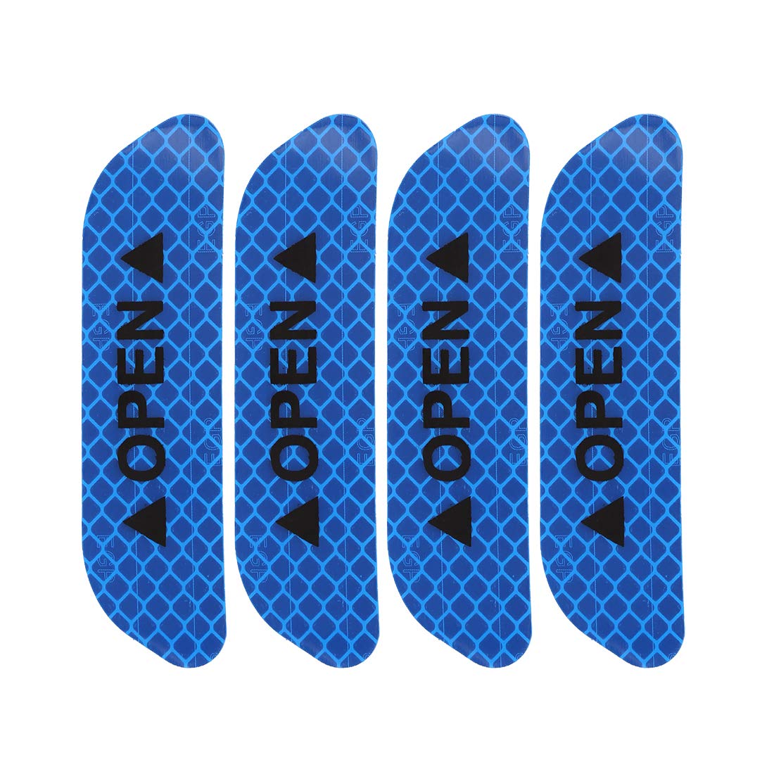X AUTOHAUX Car Reflective Stickers Night Visibility Warning Reflective Door Open Sign Tape Universal Adhesive for Auto 9.5 x 2.5