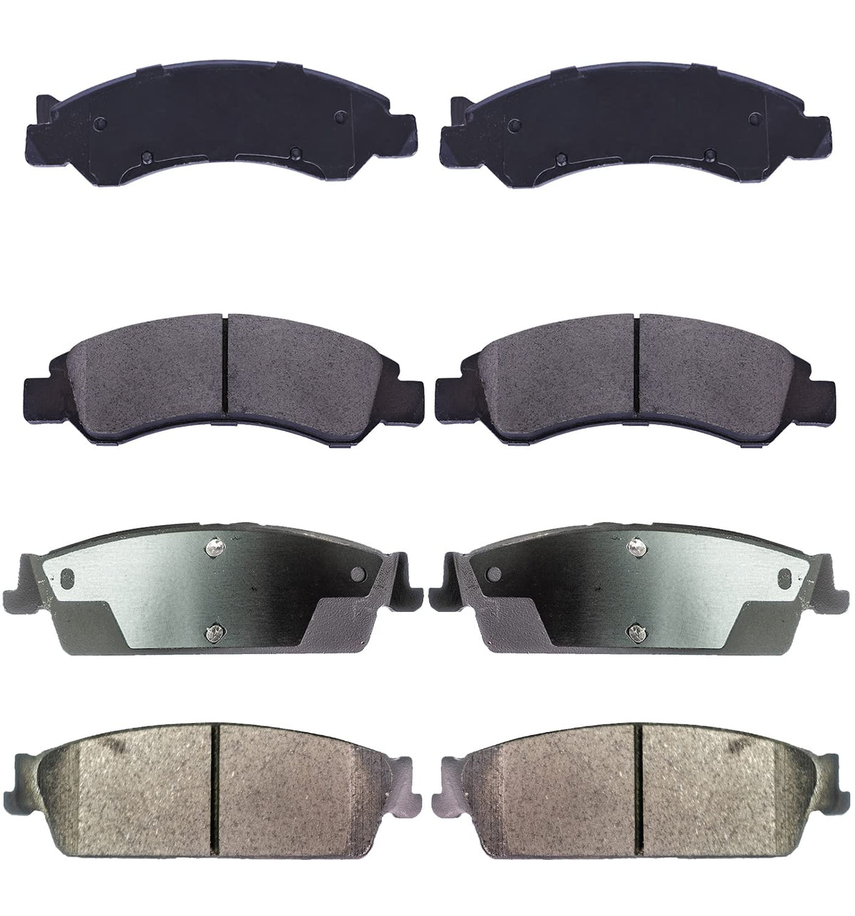 EXPPOWER Replacement for Front,Rear Brake Pads Ceramic ESCALADE/ESV/SUBURBAN 1500/TAHOE/YUKON/YUKON XL 1500 2008-2014,ESCALADE E