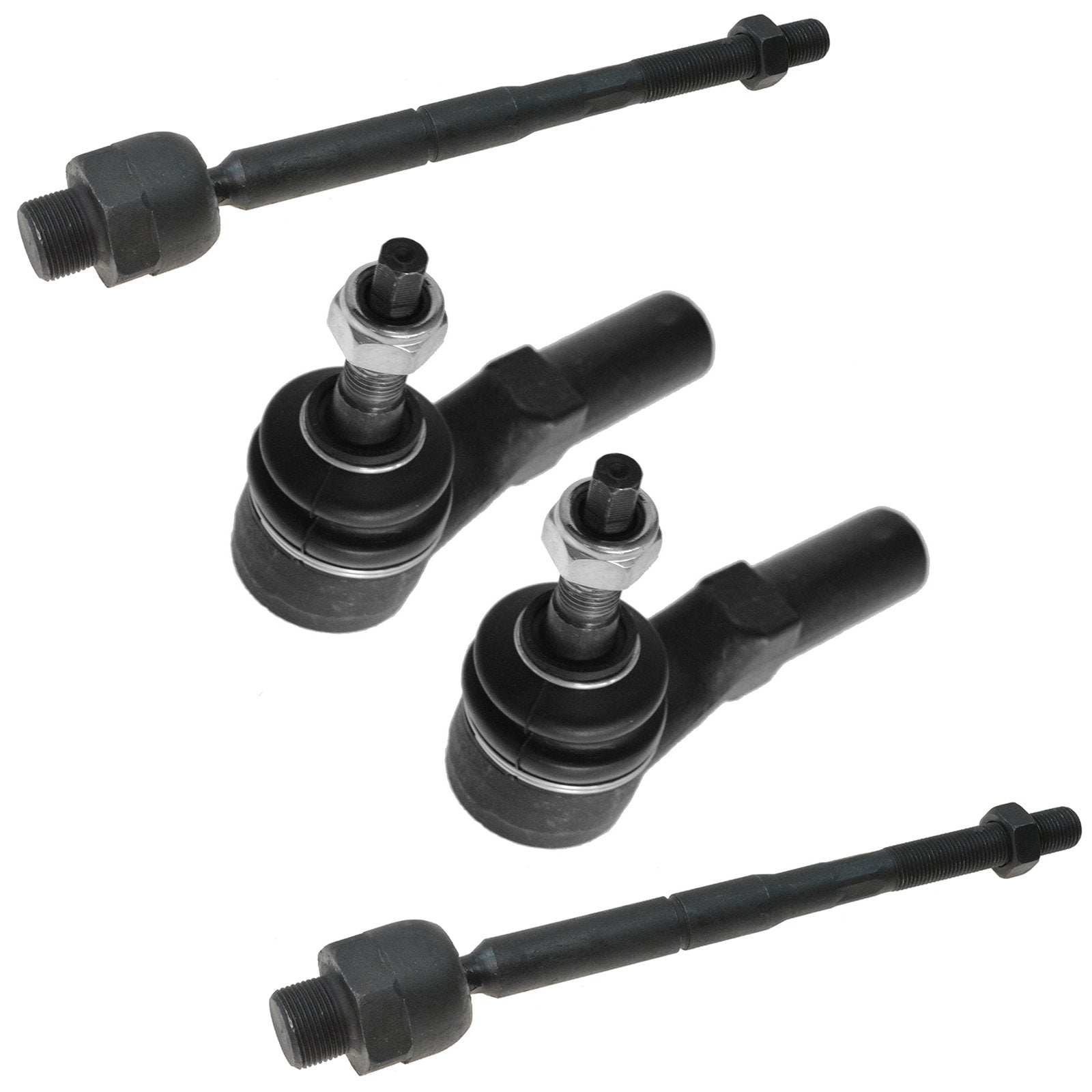 Trq Front Tie Rod Set Compatible With 2005-2010 Dodge Dakota 2006-2009 Mitsubishi Raider 2011 Ram