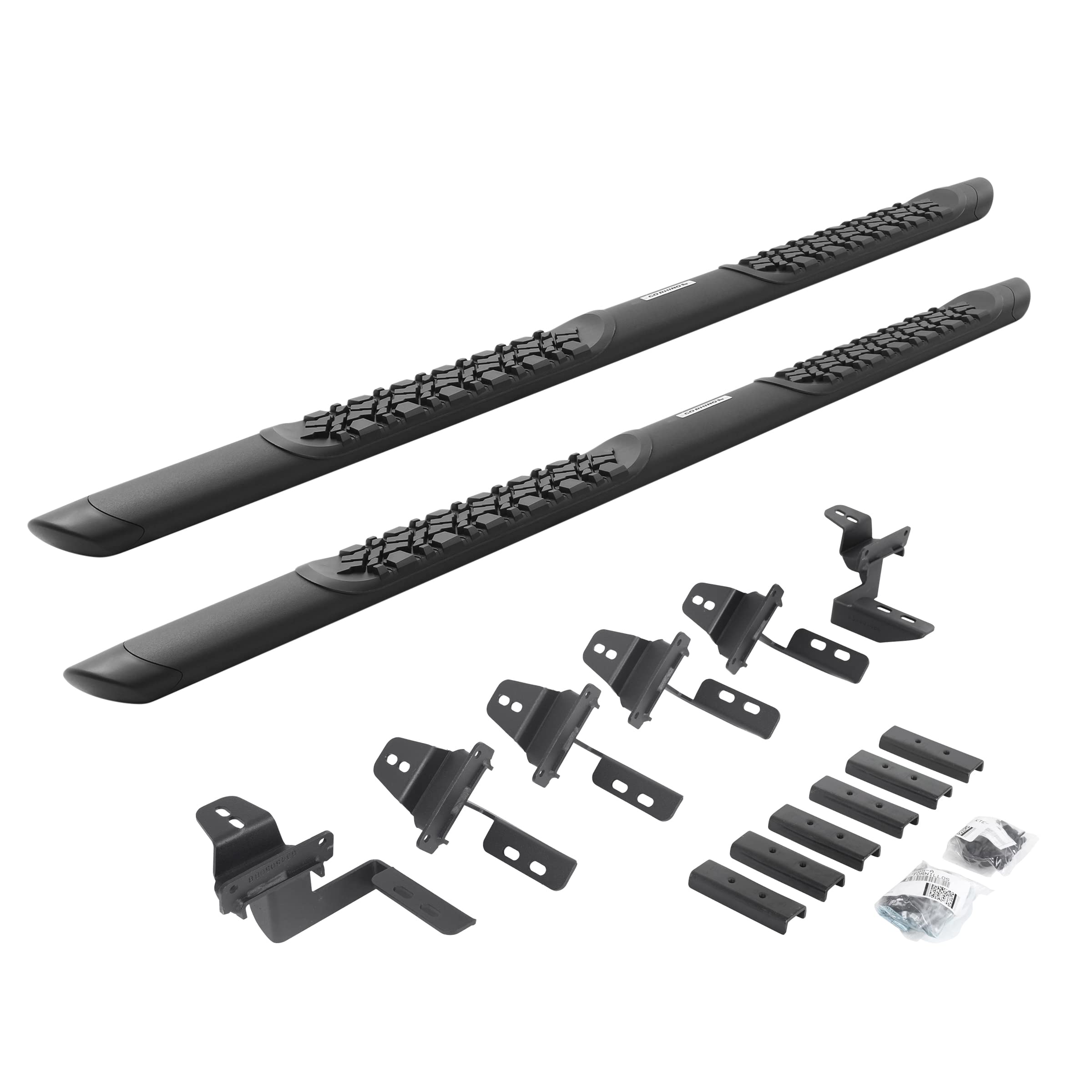 Go Rhino V3450568T V-Series V3 Aluminum Side Steps And Mounting Brackets Kit - Textured Black For Jeep 18 Wrangler Jk, Jeep 07-17 Wrangler (Sport Utility)