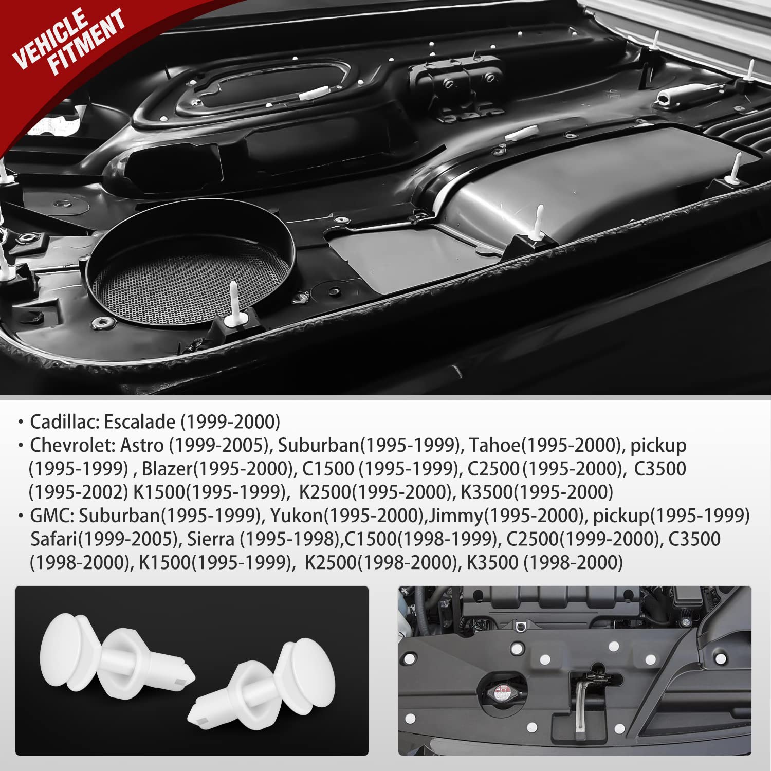 Nilight 40Pcs Nylon Front Bumper Push-Type Retainer Clips-91503-Sz3-003 10Mm Compatible With Honda And Acura Car Push Retainer K