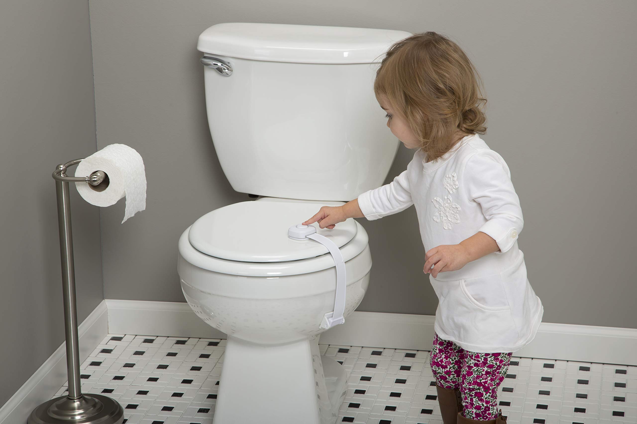 Safety 1St Outsmart Toilet Lock, Two Pack, White