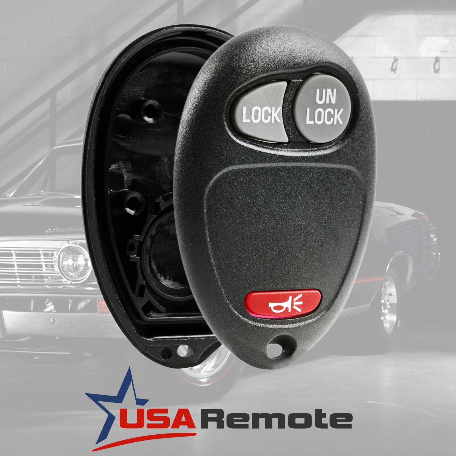 Key Fob Keyless Entry Remote Shell Case & Pad fits Chevy Colorado Venture / GMC Canyon / Hummer H3 / Pontiac Montana / Oldsmobil