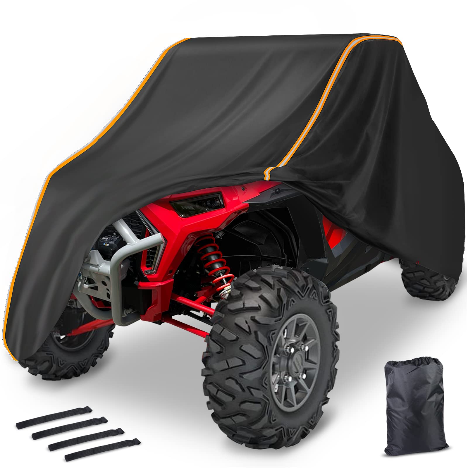 Rzr Utv Cover 2-3 Seater-Starknightmt Waterproof 420D Heavy Duty Outdoor Storage Cover Compatible With Polaris Rzr Ranger Comman