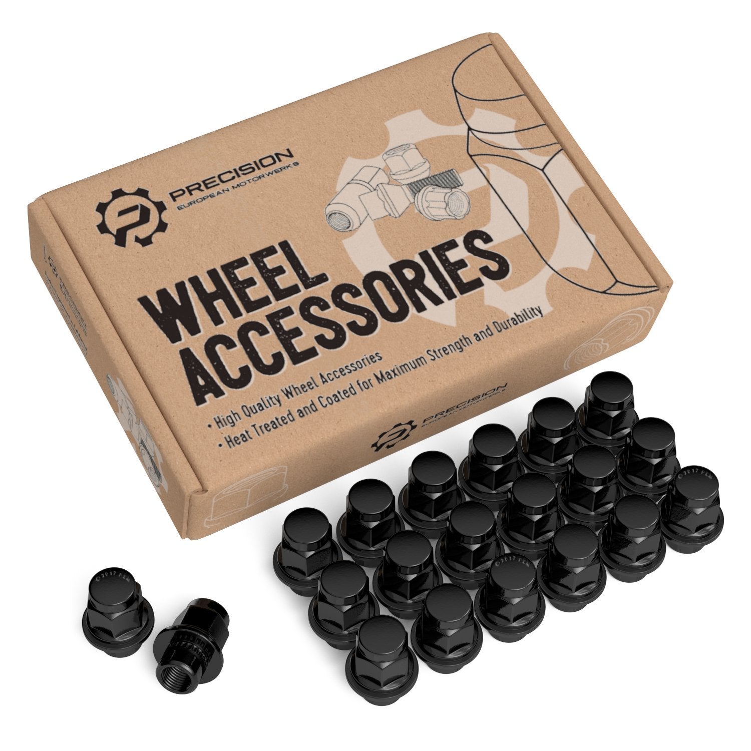 StanceMagic 20pcs M12x1.5 Mag Lug Nuts with Washer, 21mm 13/16 Hex - Compatible with Toyota Camry Corolla Prius Yaris Lexus Scio