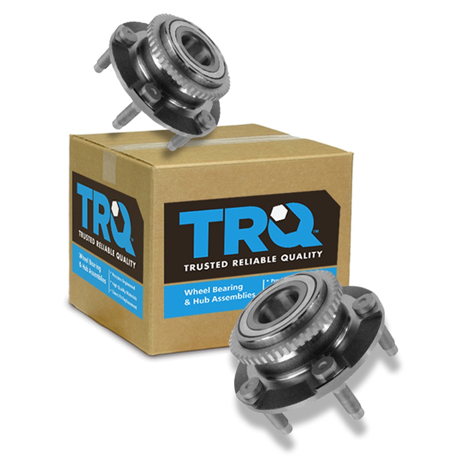 Trq Front Wheel Hub Bearings Assembly Set Compatible With 1994-2004 Ford Mustang