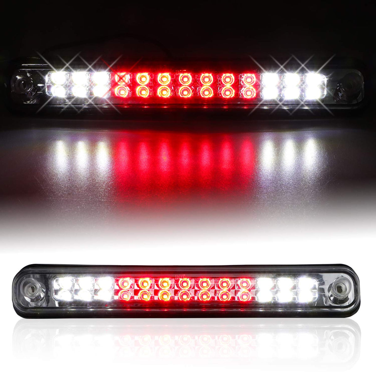 Bomusou Fit For Silverado (94-98), For Blazer (92-93), For Chevy/Gmc C/K 1500 2500 3500 (1988-2000) High Mount Led 3Rd Brake Lig