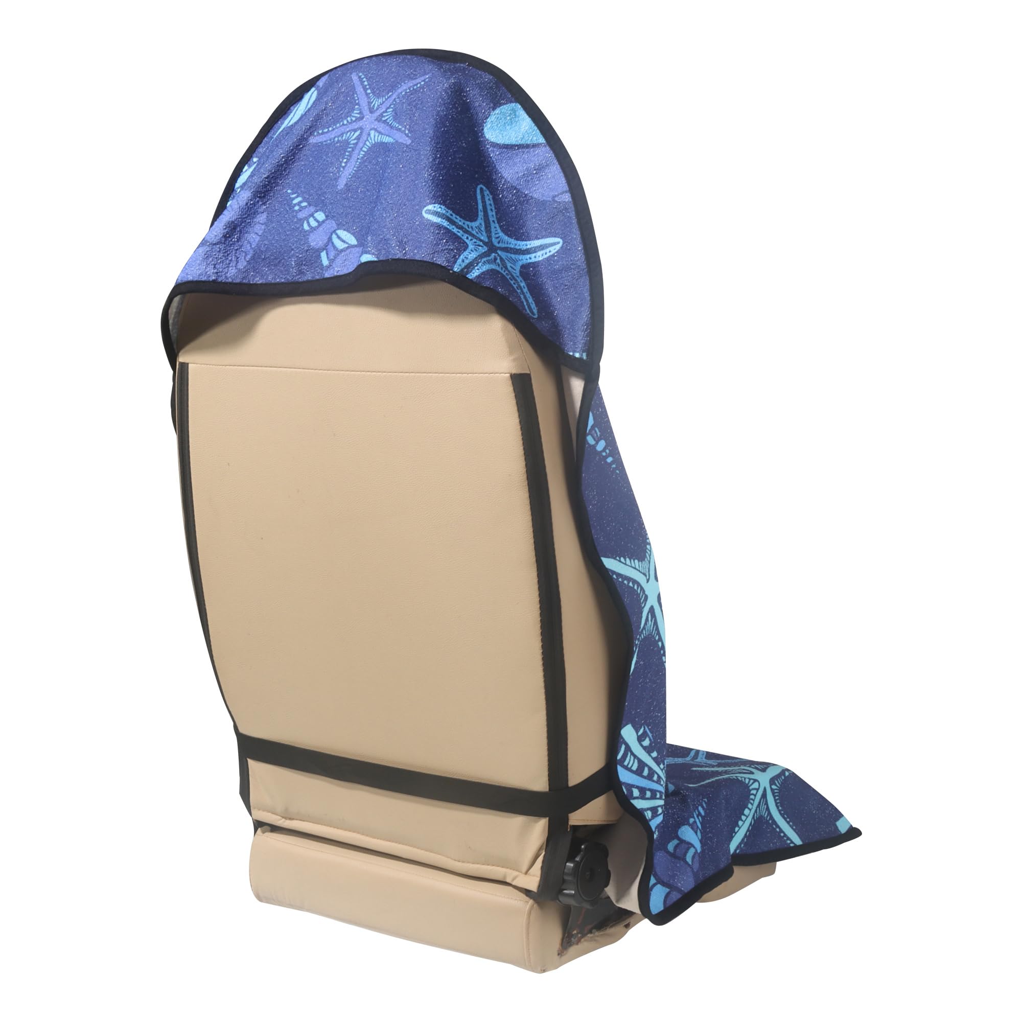 Loyagour Car Seat Cover Protector Front Seats,For Gym Workout,Running,Swimming,Beach And Hiking,Waterproof Sweat Towel Bucket Seat Covers For Trucks Suv Jeep (Conch Shells Starfish, 1Pcs)