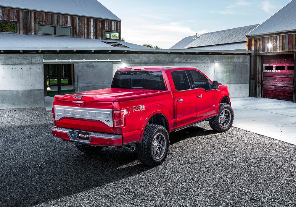 Realtruck Undercover Elite Lx One-Piece Truck Bed Tonneau Cover | Uc2158L-Pq | Fits 2015 - 2018 Ford F-150 (Pq - Race Red) 5' 7'