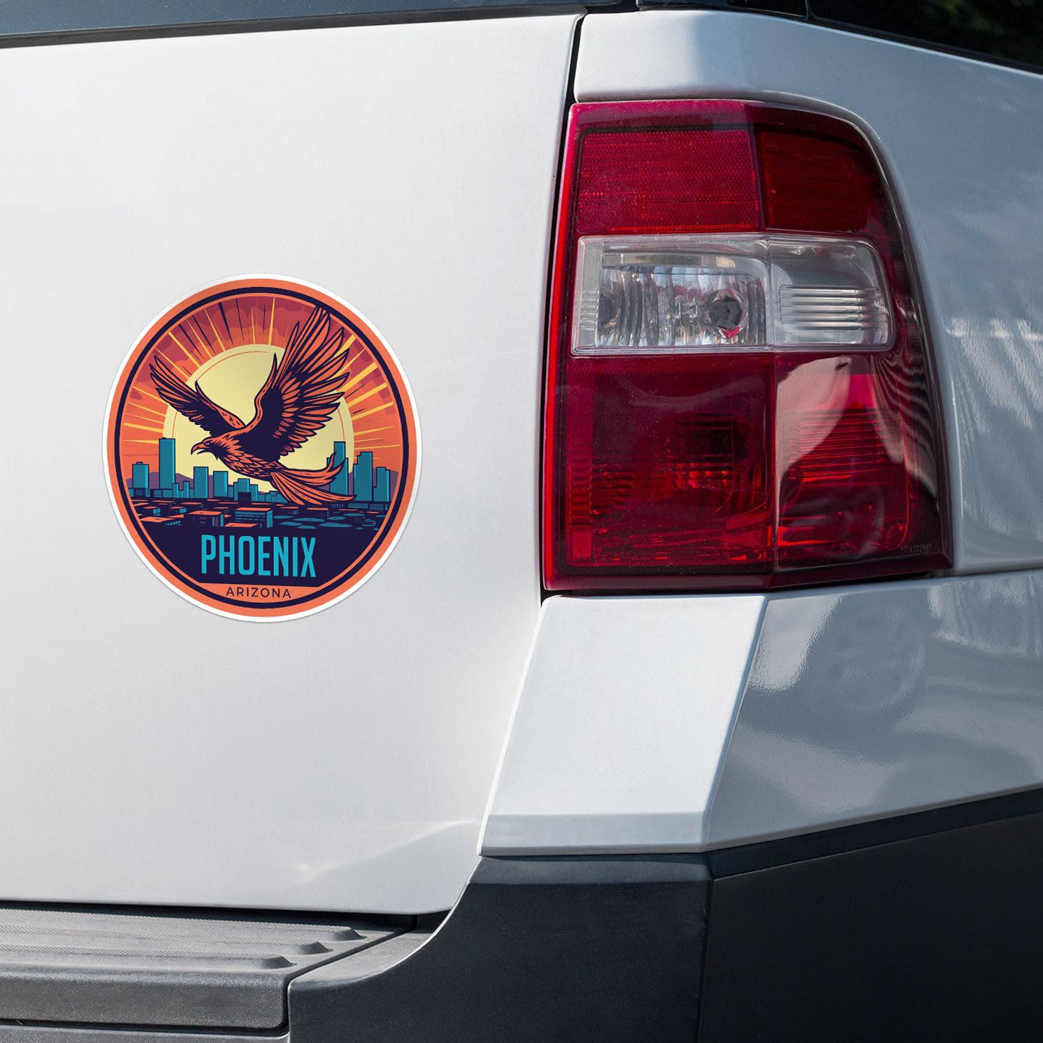 Phoenix City Sticker - Waterproof Vinyl Decal for Car Bumper, Laptop, Water Bottle, Wall, and Window, Size - 3'' Longer Side
