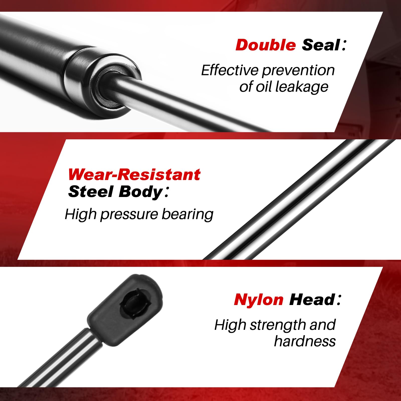 Iaqwe Pm3057M10 24In 160Lb Gas Struts Springs Shocks Lift Support For Boat Cover Rv Bed Storage Heavy Duty Toolbox Lid Outdoor B