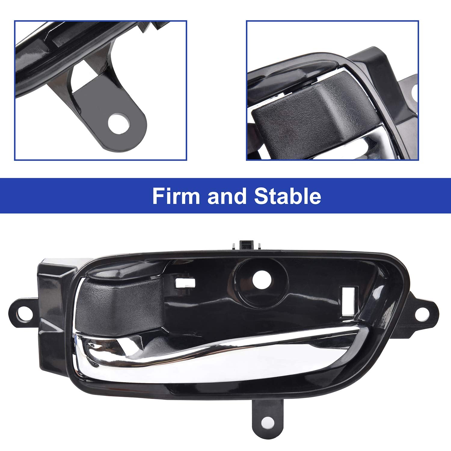 RISTOW Driver Side Inside Interior Door Handle Front Rear Left with Repair Kit for 2013-2017 Nissan Altima Pathfinder, 2015-2017
