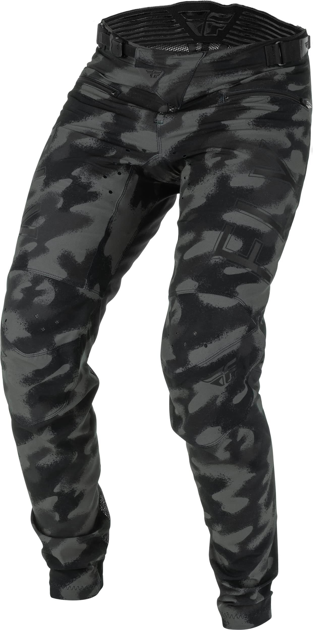 Fly Racing 2022 Youth Radium S.E. Tactic Bicycle Pants (Black/Grey Camo, 24)