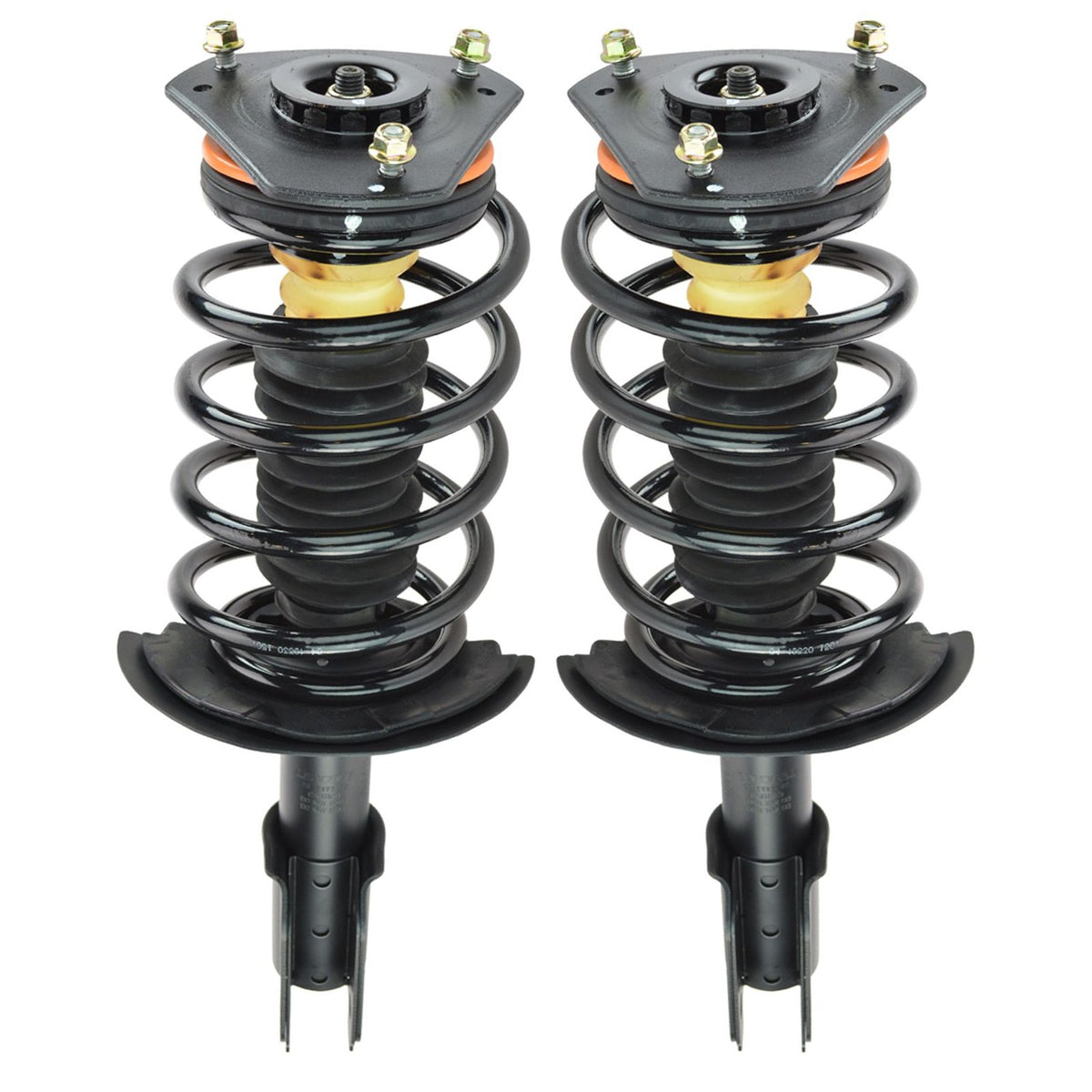 Trq Front Strut & Coil Spring Assembly Set Driver & Passenger Sides Compatible With 00-13 Chevrolet Impala 98-02 Oldsmobile Intr