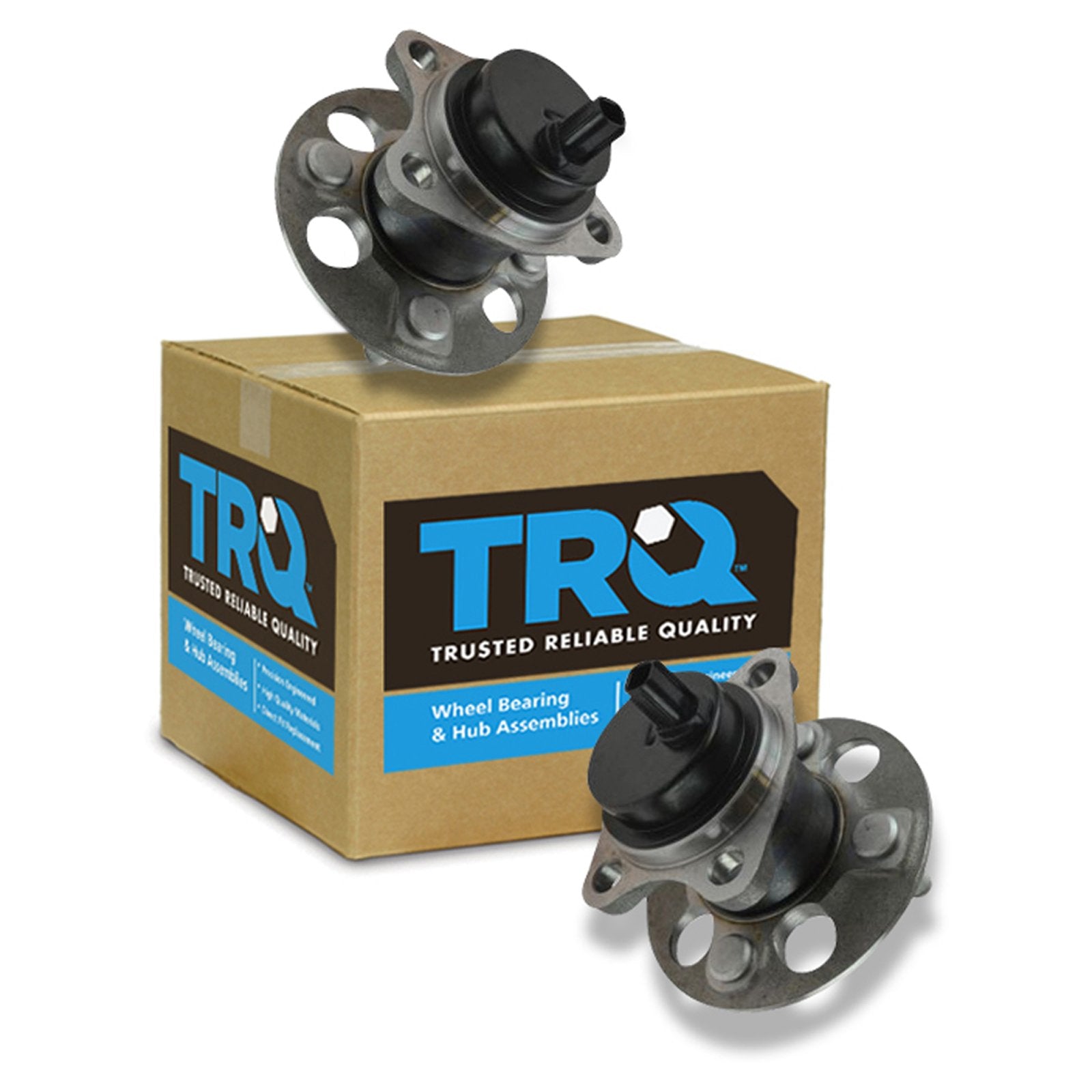 Trq Rear Wheel Hub Bearings Assembly Set Compatible With 2013 Scion Iq 2012-2019 Toyota Prius C 2007-2014 Yaris