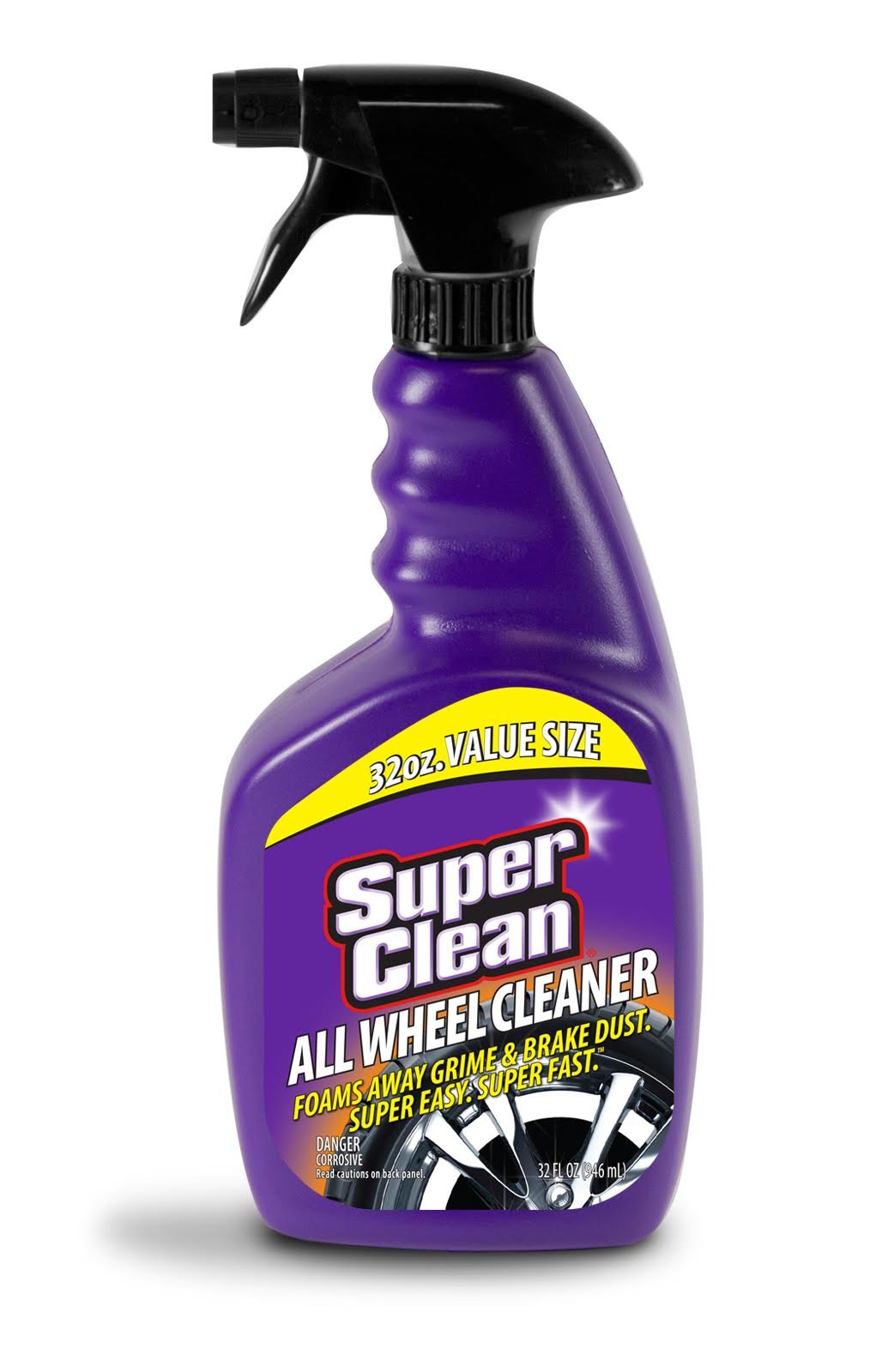 Super Clean Foaming All Wheel Cleaner Safe for All Wheels and Rims Brake Dust Cleaner Grime Eliminator