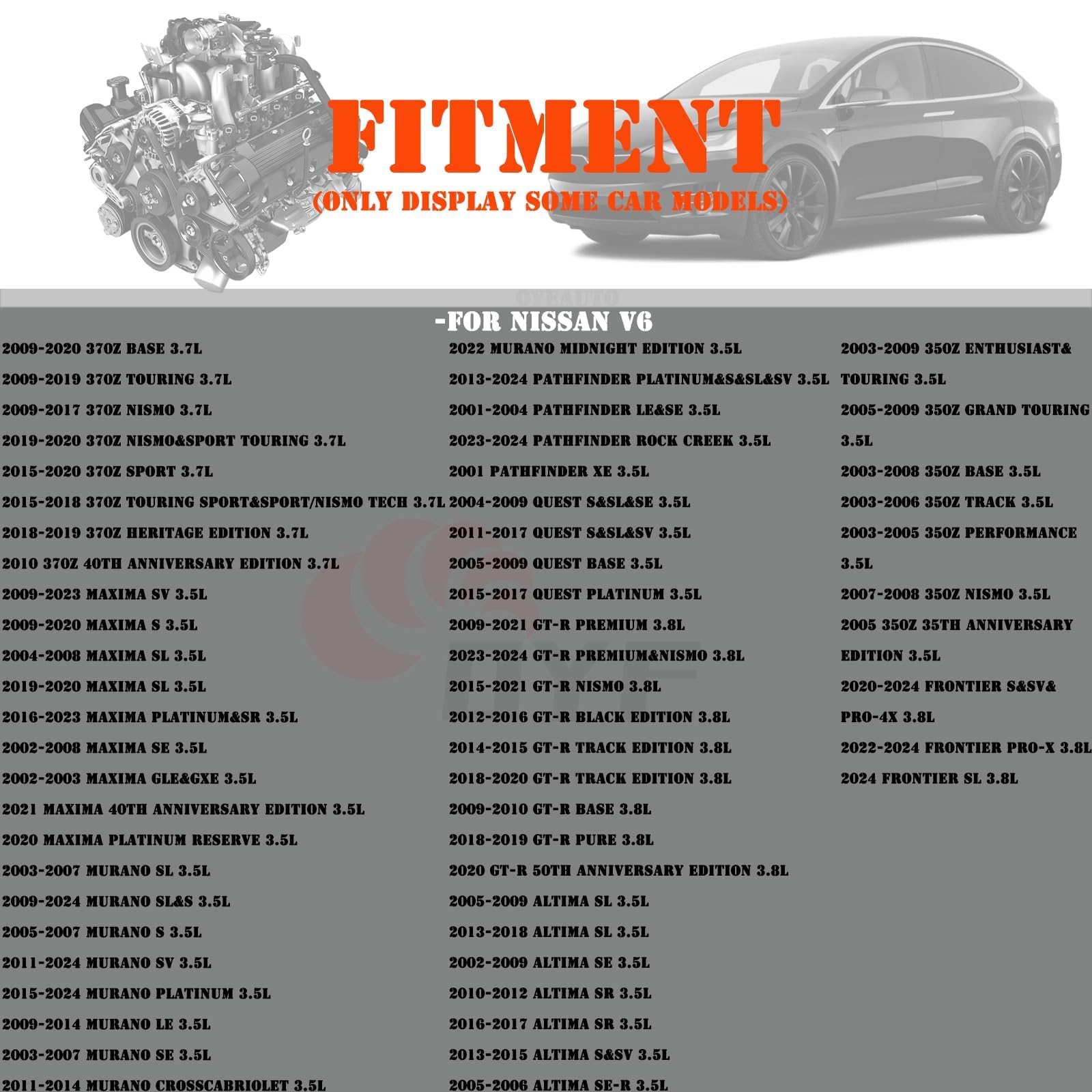 Oyeauto 93501 Iridium Spark Plugs Lkar7Bix11S 6 Pack Compatible With Nissan 370Z Maxima Murano Pathfinder Quest Gt-R Altima 2001