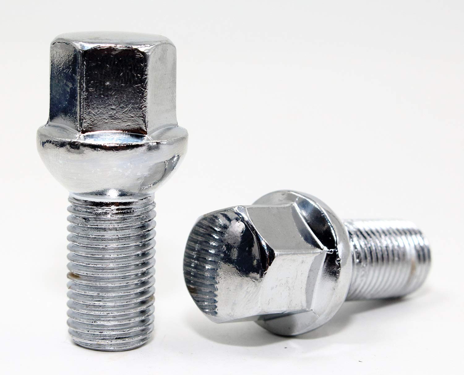 Set Of 20 Veritek 14X1.5Mm Chrome 24Mm Thread Length 17Mm Hex R12 Ball Seat Wheel Lug Bolts For Mercedes C Cls E Slc Class Facto