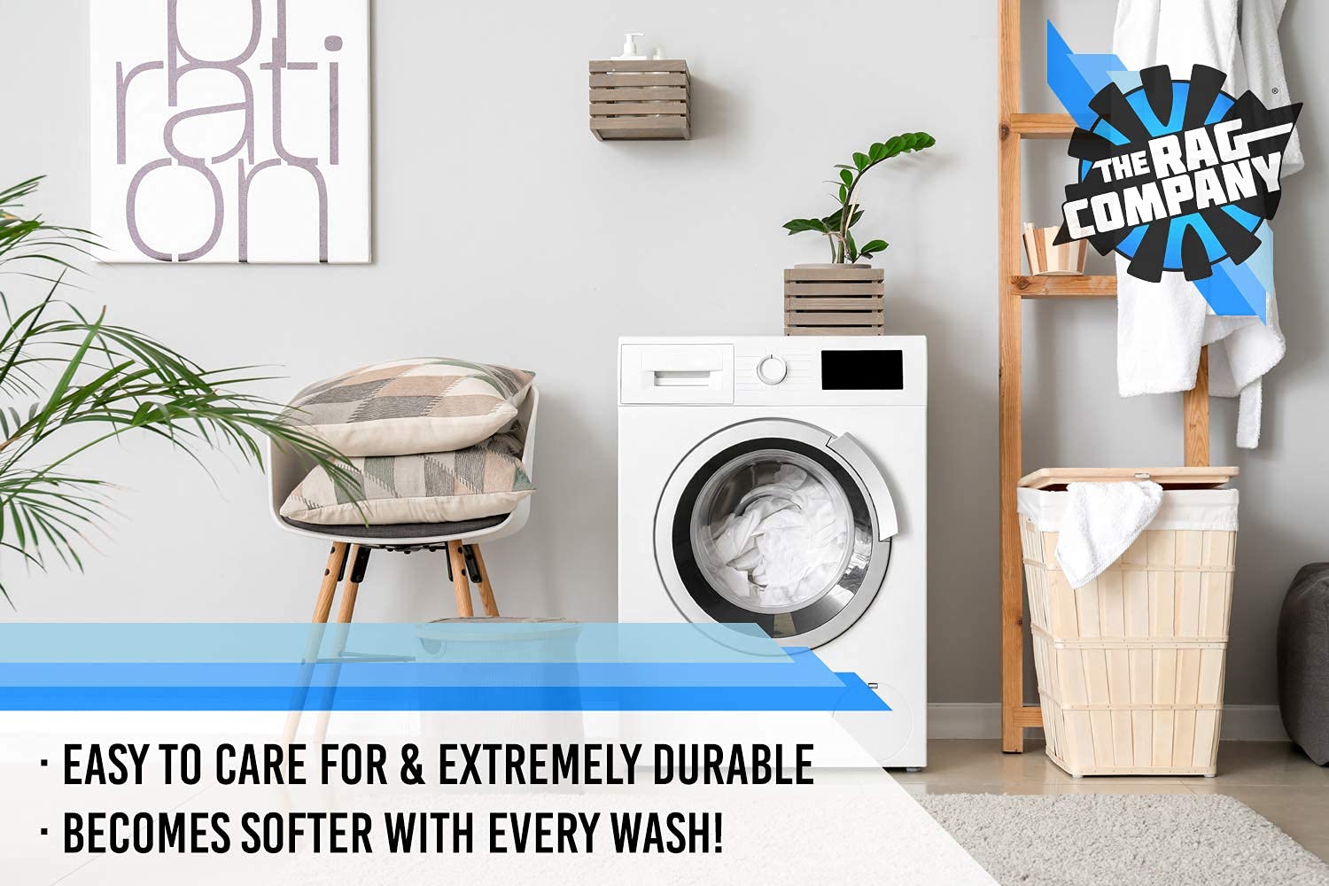 The Rag Company - All-Purpose Microfiber Terry Cleaning Towels - Commercial Grade, Highly Absorbent, Lint-Free, Streak-Free, Kit