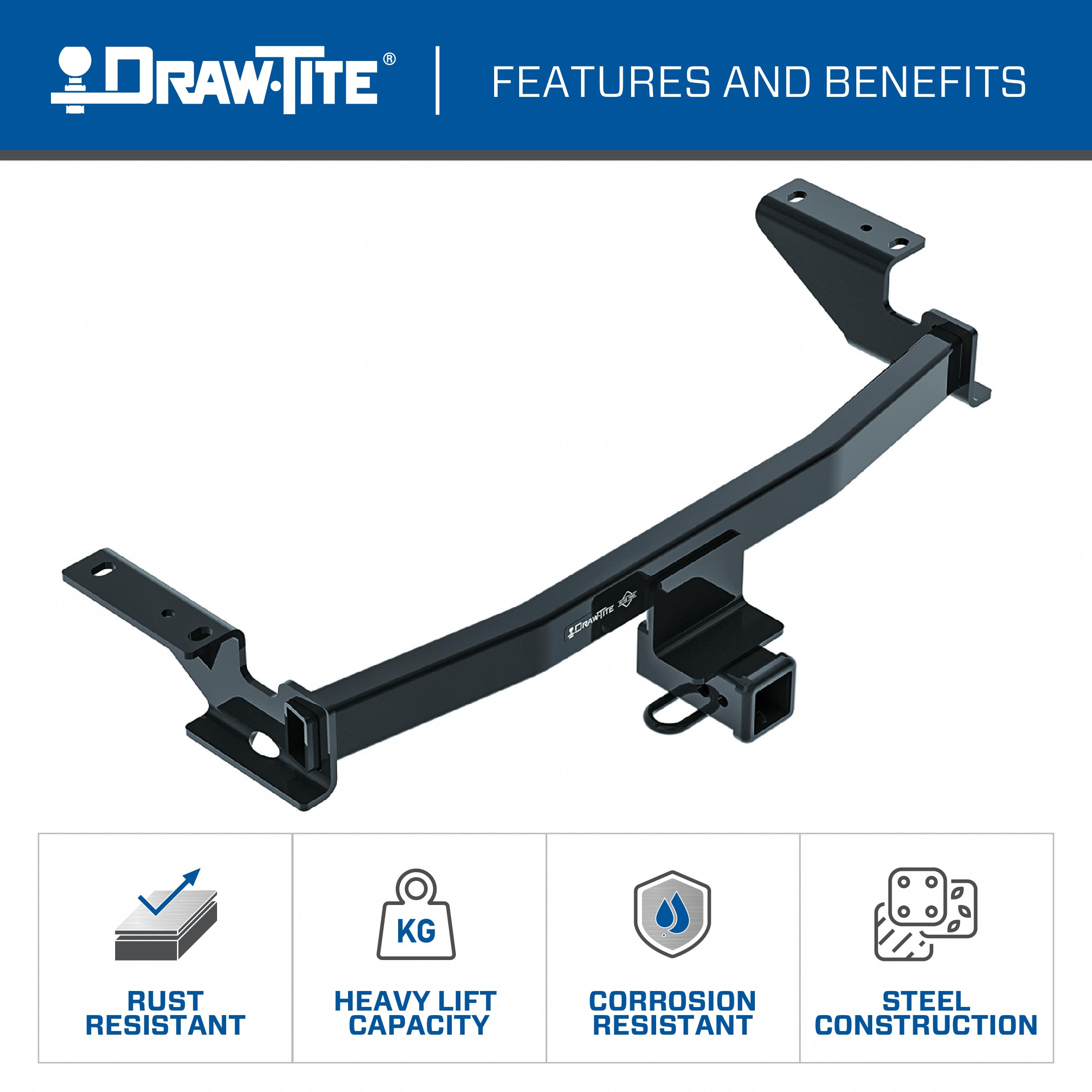 Draw-Tite 76138 Class 3 Trailer Hitch, 2 Inch Square Receiver, Compatible With 2013-2025 Mazda Cx-5 And 2017-2025 Mazda Cx-5 Except Diesel Engine