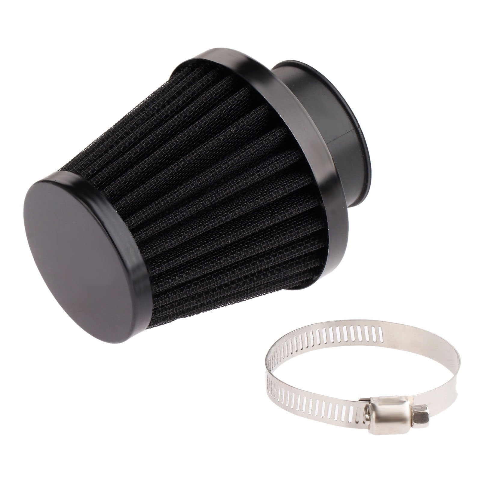 Mtsooning Motorcycle Air Filter Pod, 39Mm Washable Universal Clamp-On Breathers, Cone Intake Filter Replacement For Atv Dirt Pit
