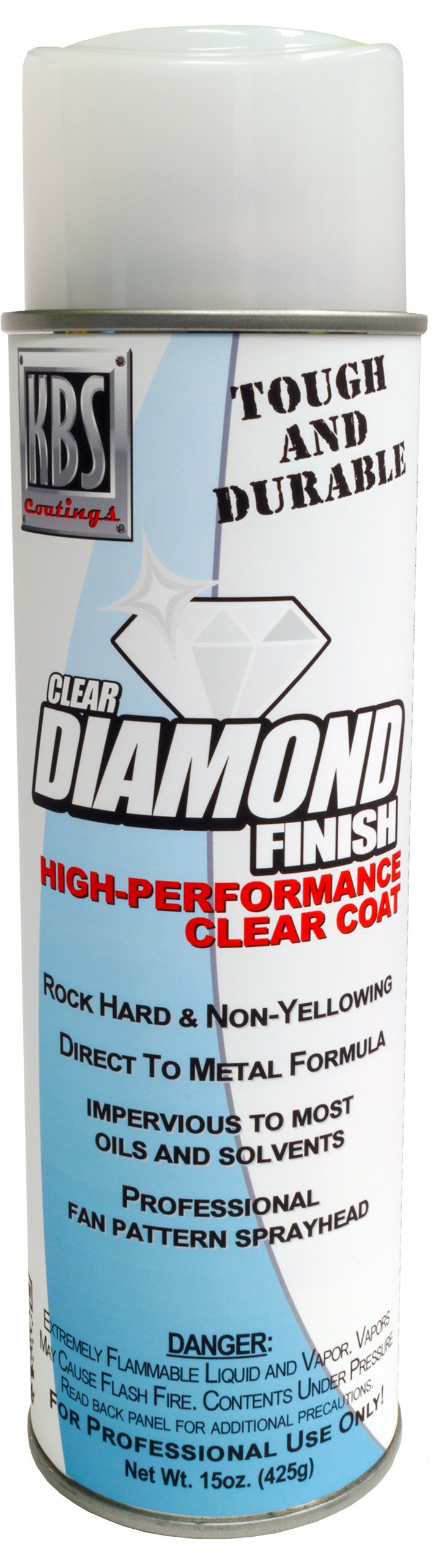 Kbs Coatings 8124 Clear Satin Diamond Finish Aerosol, Covers 35 Sq Ft, 15 Ounce (Pack Of 1)