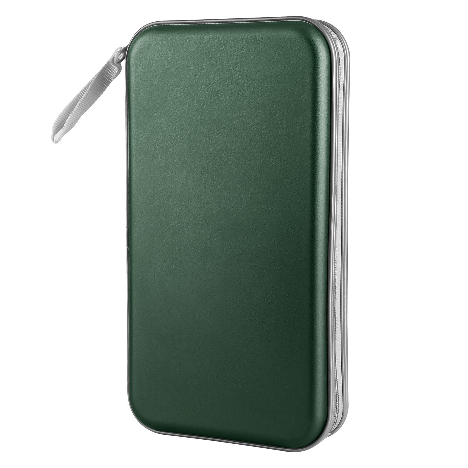 Cd Case, Siveit Dvd Case Holder 96 Capacity Hard Plastic Cd Dvd Disc Cases Storage Binder Wallet For Car Home Office Travel (Dar