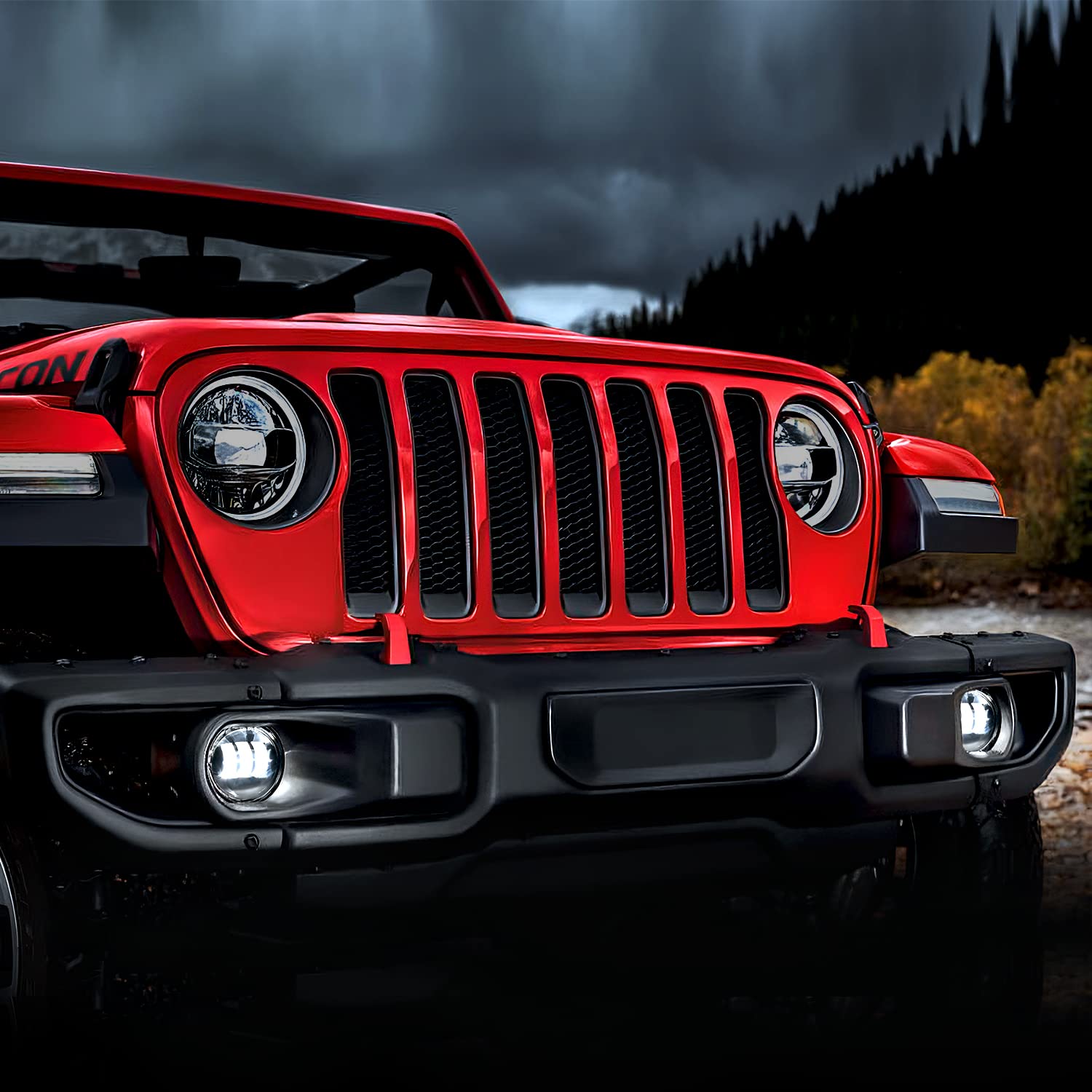 Nilight 4 Inch Led Fog Light Assembly Compatible With 2007 2008 2009 2010 2011 2012 2013 2014 2015 2016 2017 2018 Jeep Wrangler