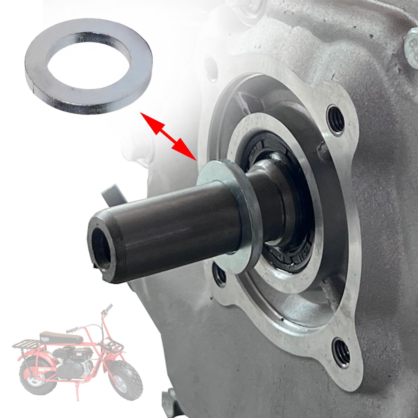 Jmchstore Clutch Spacer Shim 3/4 Shaft For Go Karts & Mini Bikes 30 Series Torque Converter Juggernaut For Coleman Ct200U Bt200X