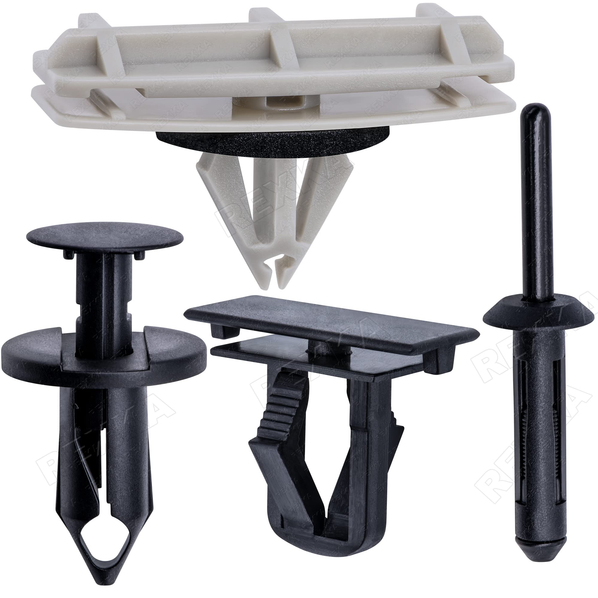 Rexka 55Pcs Wheel Fender Flare Clips Hardware Kit For Jeep Liberty 2006-2012 55157055Aa 6503598 6506007Aa 55156429Aa