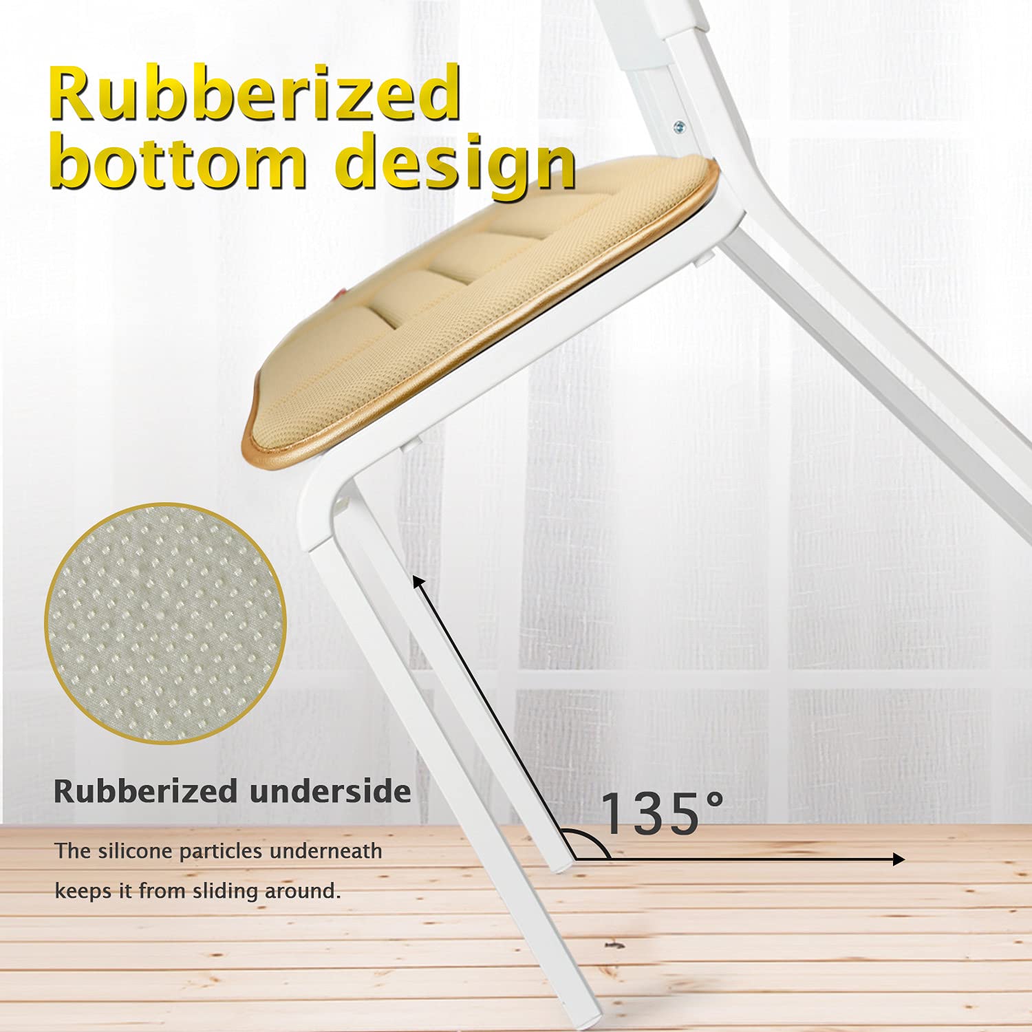 Raorandang Car Seat Cushion Pad For Home Use Car Driver Seat Office Chair Memory Foam Seat Cushion(Khaki)