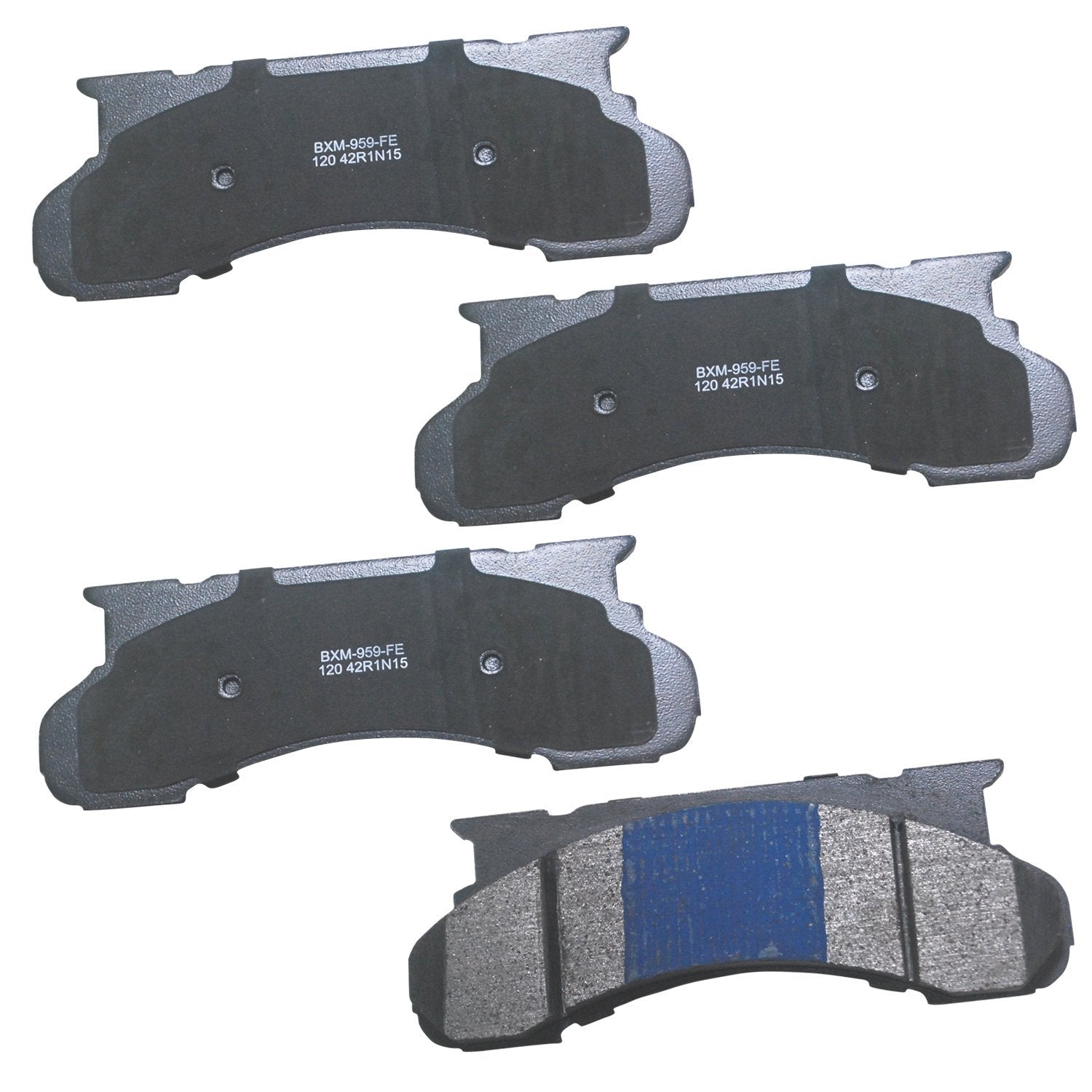 Bendix Premium Sbm120 Semi-Metallic Front Brake Pads For Select Models Ford E-250 Econoline, Econoline Club Wagon, E-350 F-250,