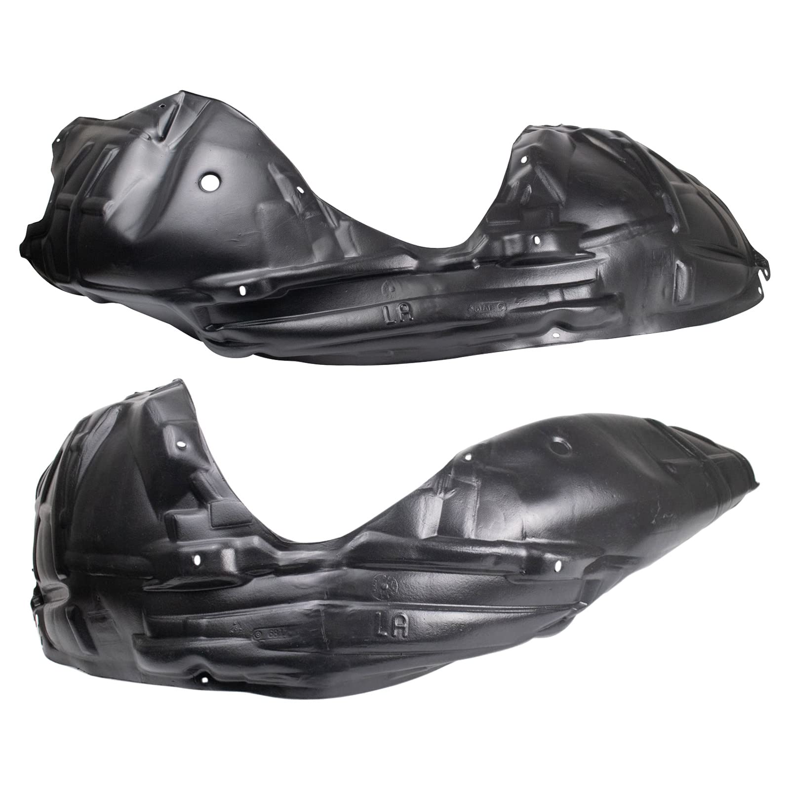 Trq Front Inner Fender Liner Set Compatible With 2015-2022 Dodge Challenger Ch1248172 Ch1248173 Ch1249172 Ch1249173