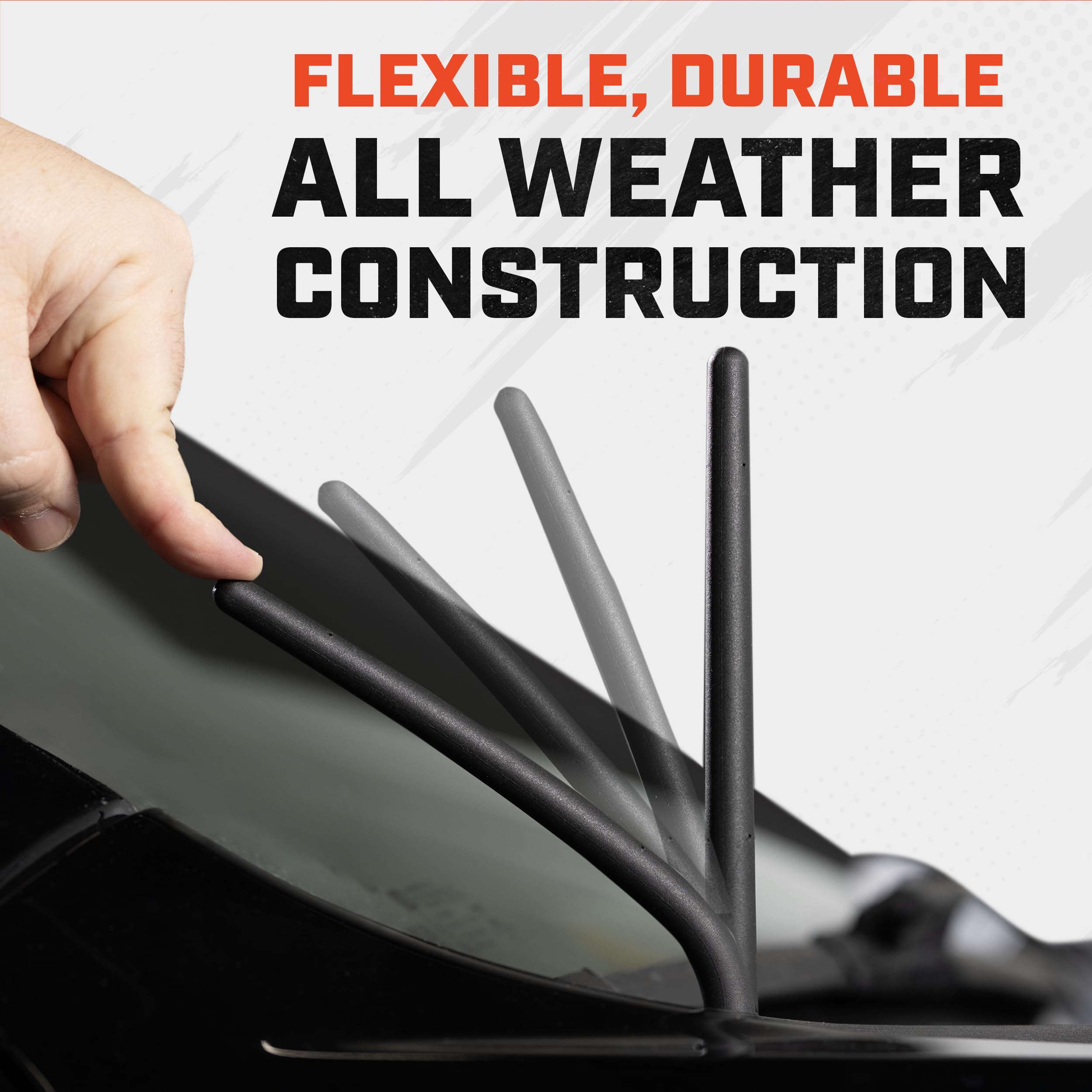 Antennamastsrus - Short Rubber Antenna Fits Ford F-250 Super Duty (1999-2016) - Usa Stainless Steel Threading - The Original 6 3