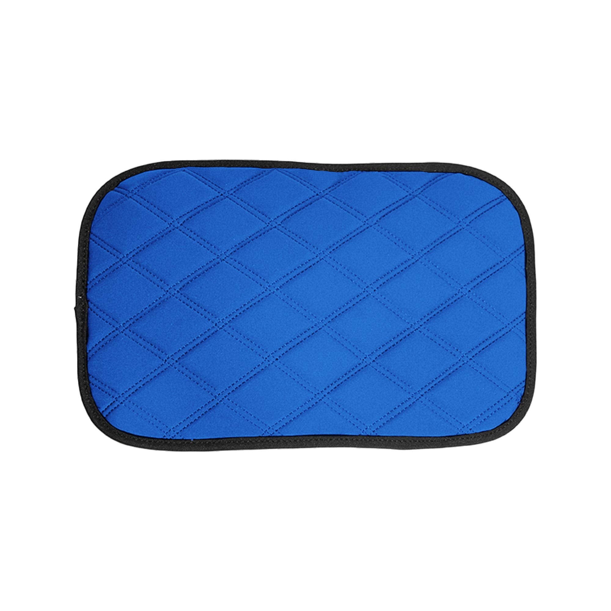 FH Group FH1053BLUEDM Diamond Pattern Neosupreme Center Console Pad Water-Resistant Blue Seat Box Cover Protector fits Most Cars