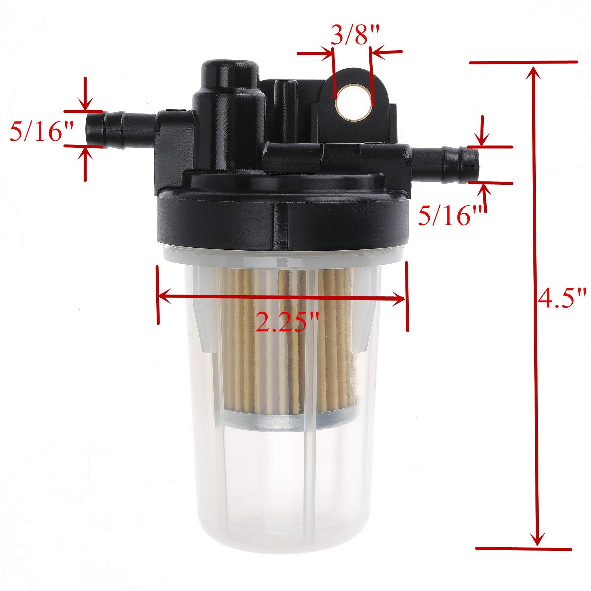 iFJF 6A320-58862 Fuel Filter Assembly Replacement for Kubota B2320 B2410 L2800 L3400 LX2610HSD M5640SU RTV-X1100CR RTV-X900G RTV