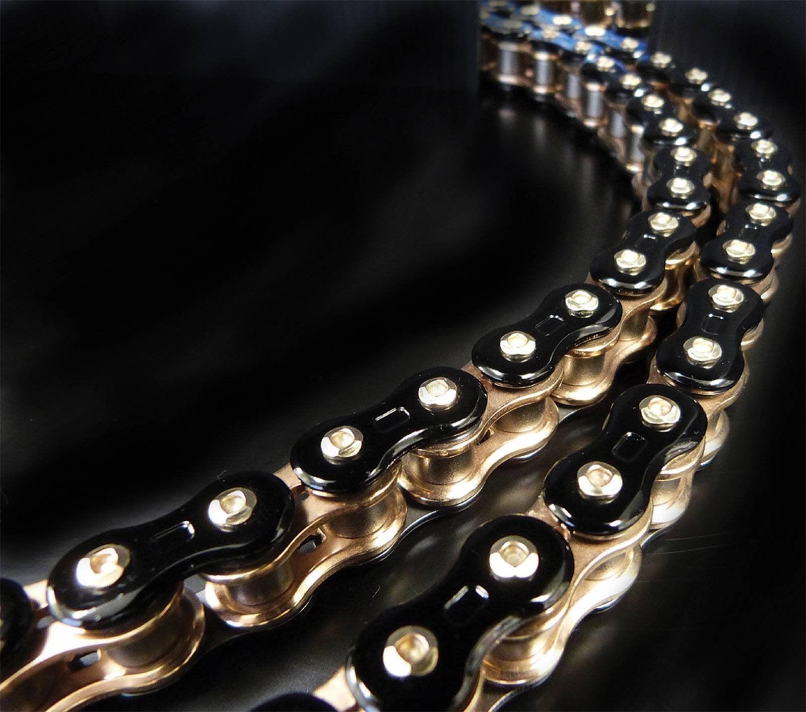 Ek Chain 530 Z 3D Premium Chain - 120 Links - Black/Gold