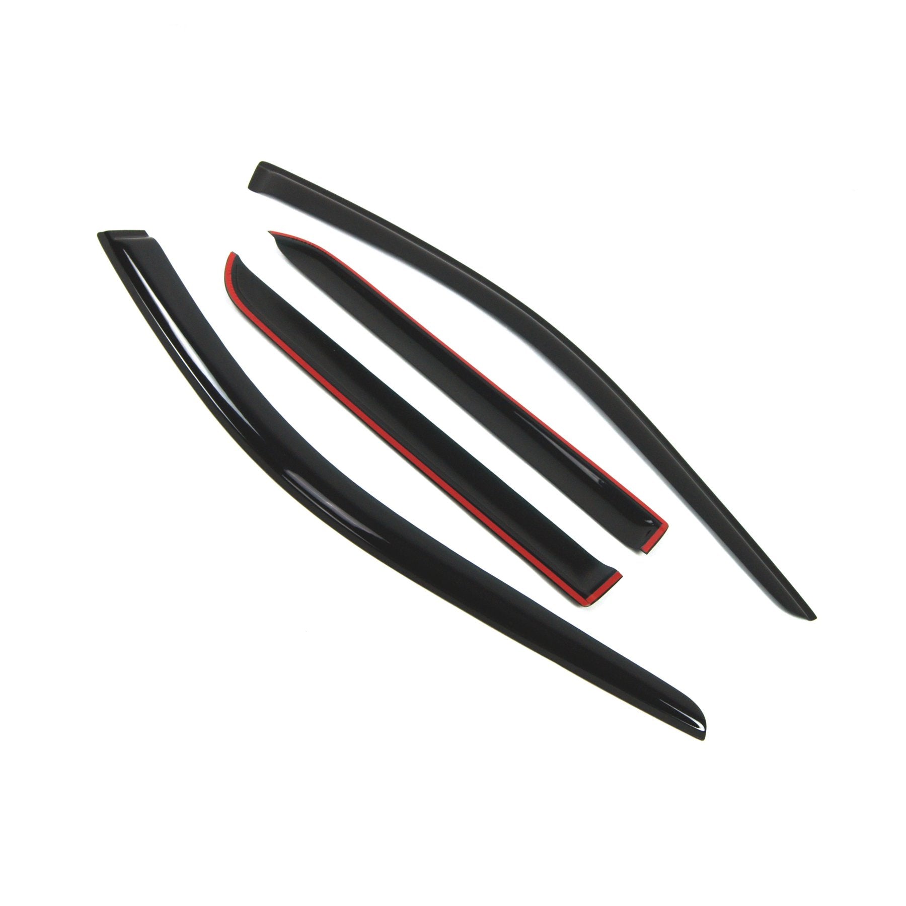 Tuningpros Outside Mount Window Vent Visors Rain Guards Compatible With Dodge Durango 2017-2018 | Side Window Wind Deflectors Ra