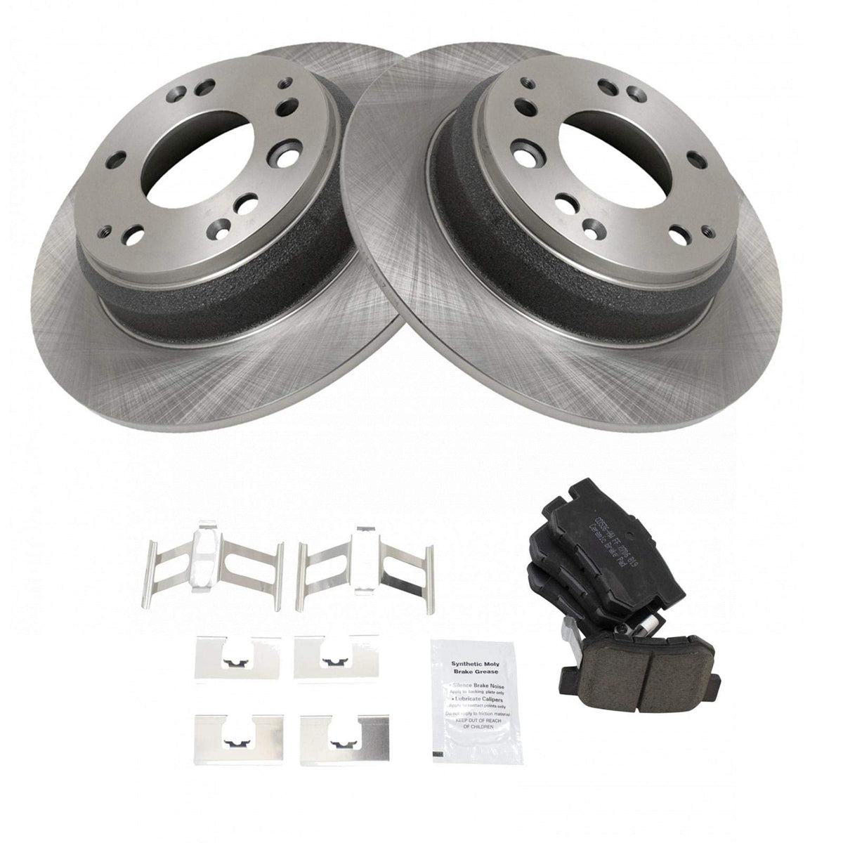 Trq Rear Brake Pad & Rotor Kit Brake Pads Brake Rotor Ceramic Compatible With 1991-1995 Acura Legend 1996-1998 Rl 1995-1998 Hond