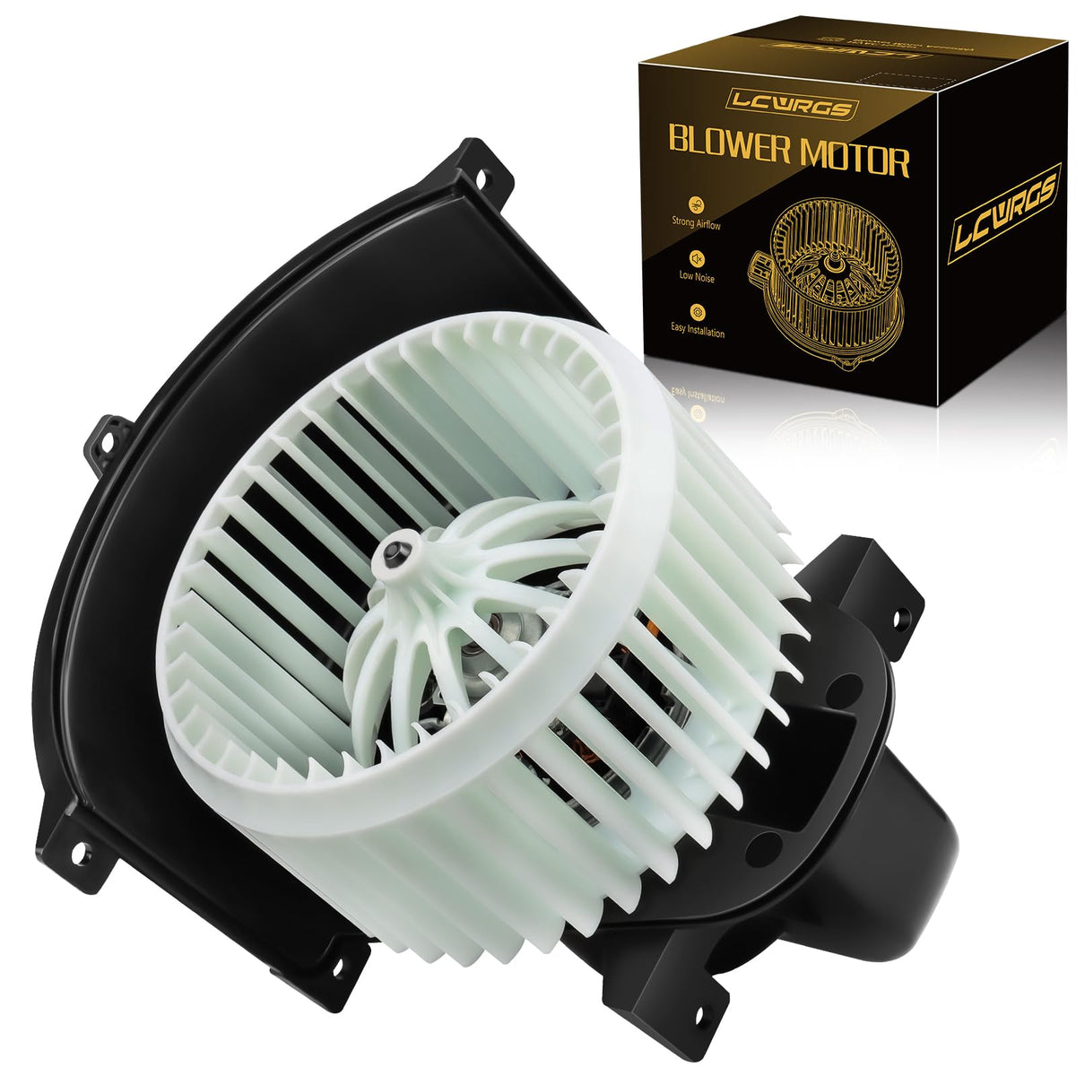 Front Side Blower Motor Fits for 2007 2008 2009 2010 2011 2012 2013 2014 2015 Audi Q7, 2003-2014 Porsche Cayenne, 2004-2010 VW T