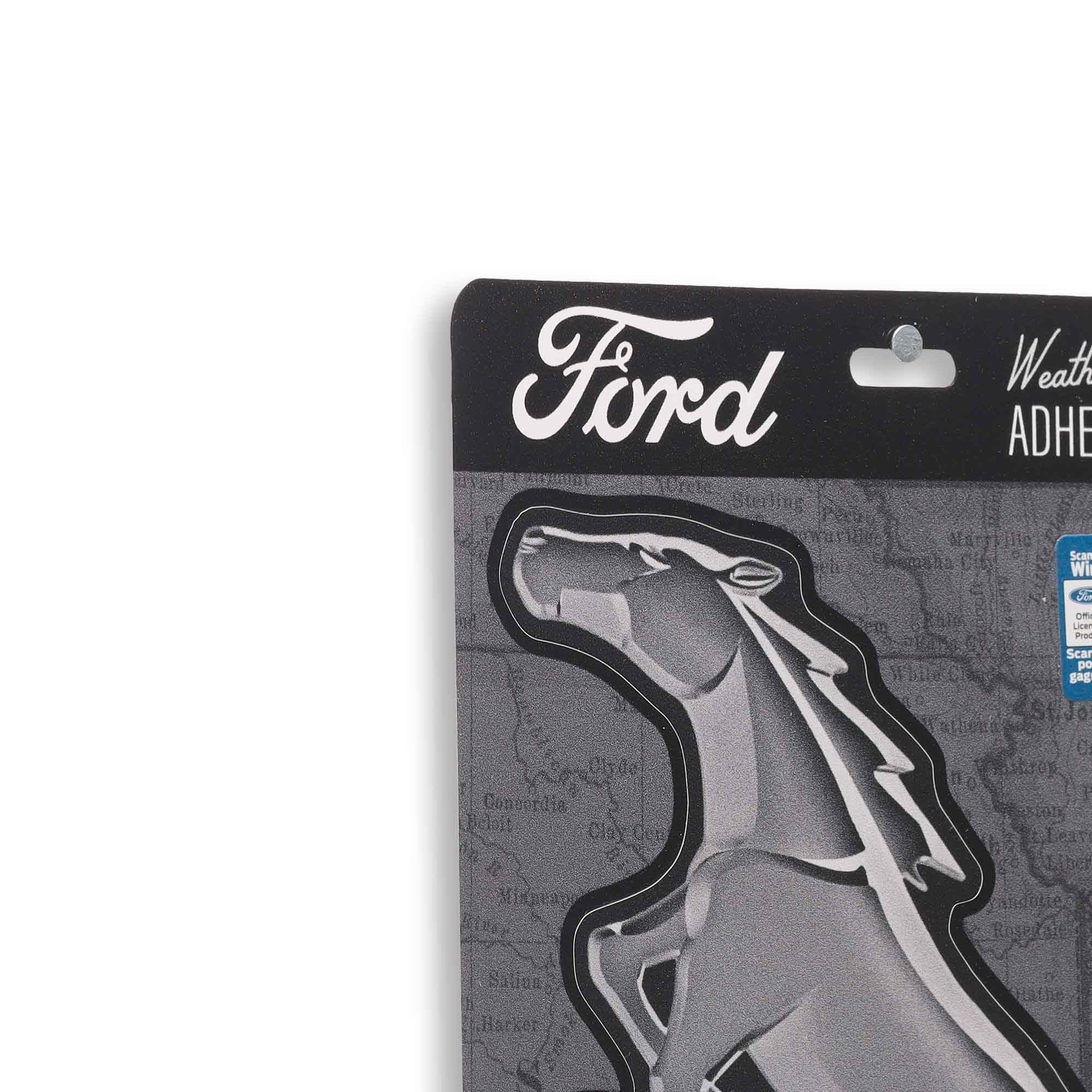 Ford Mustang Horse Logo Adhesive Vinyl Decal - Fun Ford Mustang Sticker for Car, Window, Water Bottle or Laptop