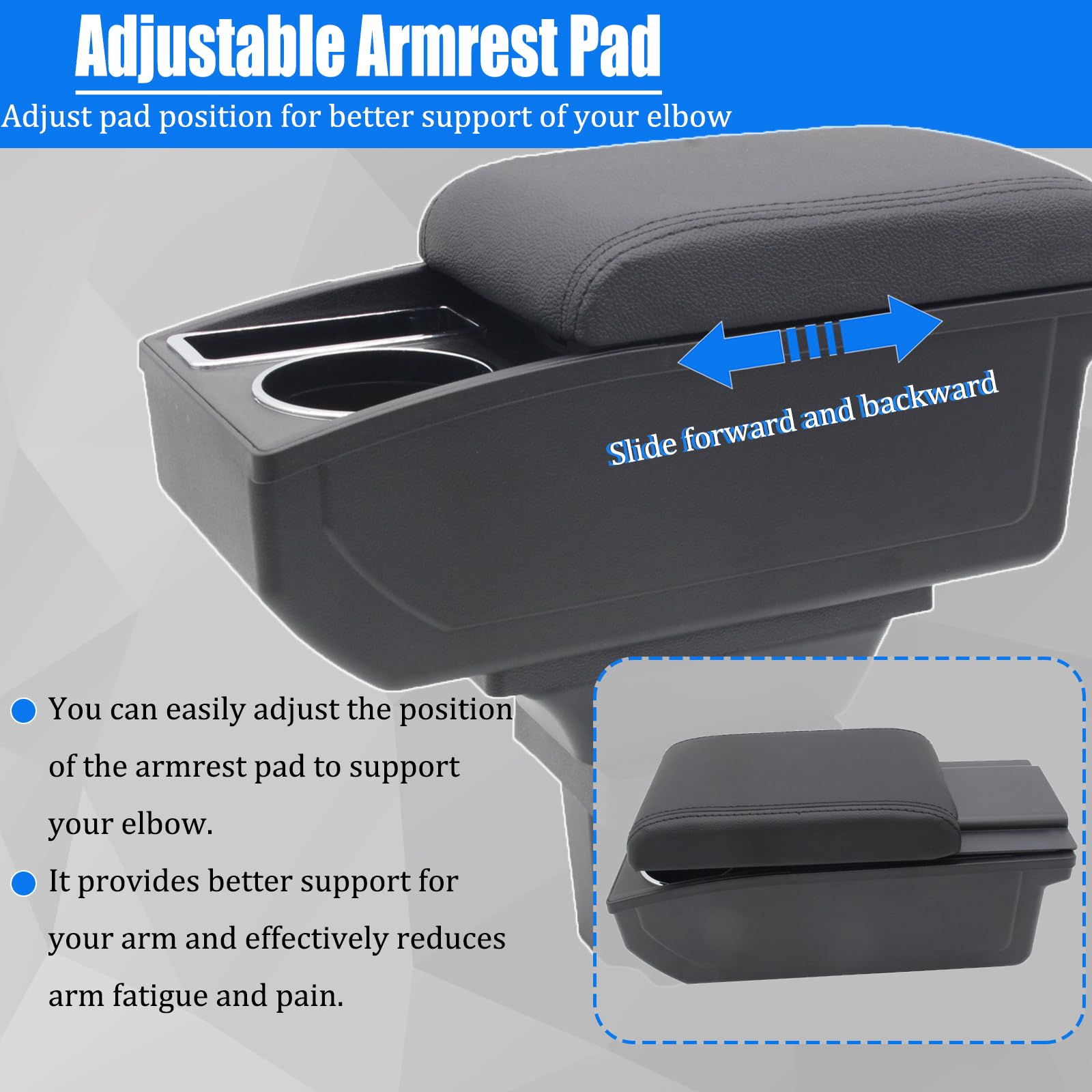 Car Armrest Box for Chevrolet Chevy Trax 2016 2017 2018 2019 2020 Auto Accessories Center Console Leather Arm Rest Double-Layer