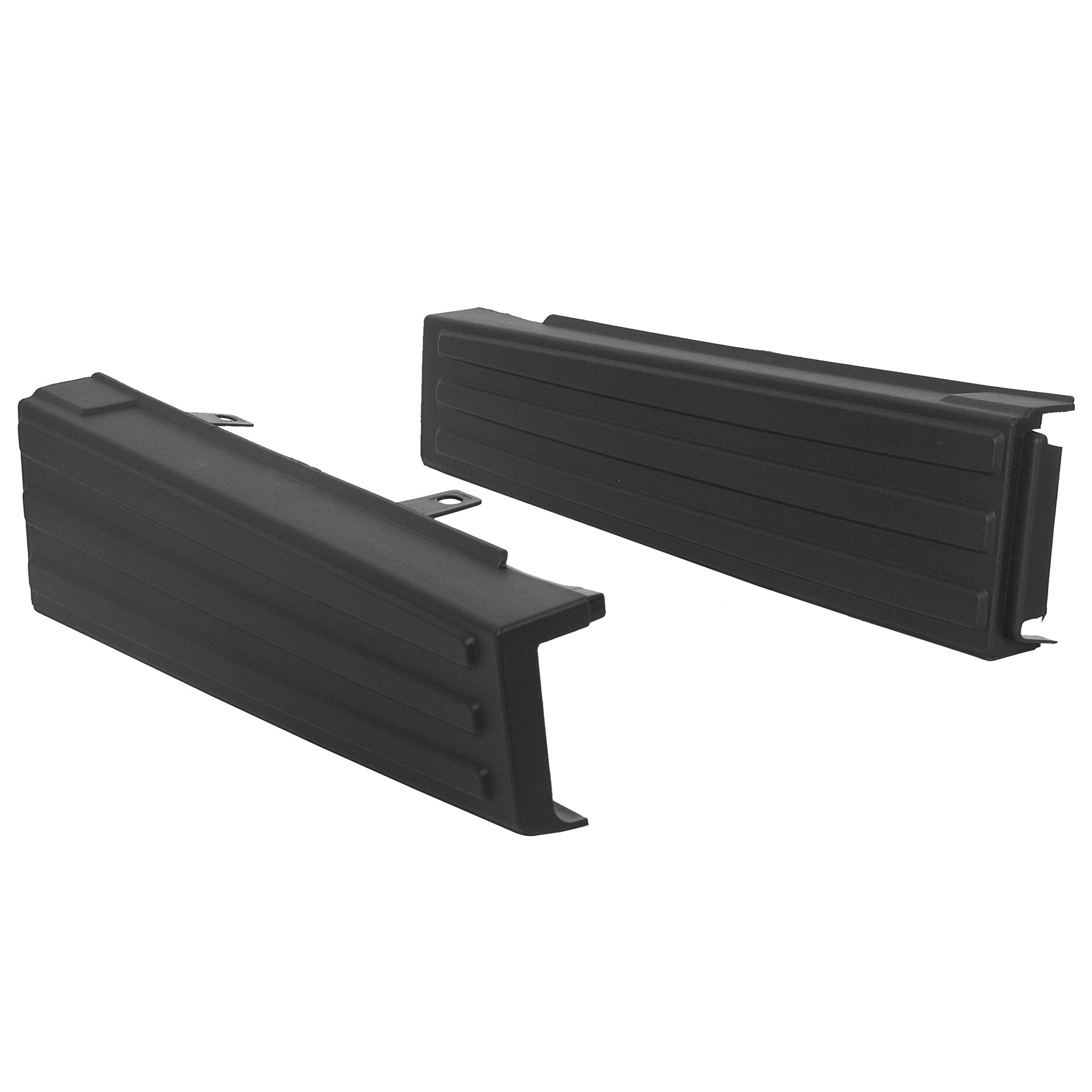 ECOTRIC Flex Step Side Tailgate Molding Covers Compatible with 2009-2014 Ford F150 Replacement for 9L3Z-9941018-AA & 9L3Z-9941019-AA End Cap Trim 2PCS Right & Left Black