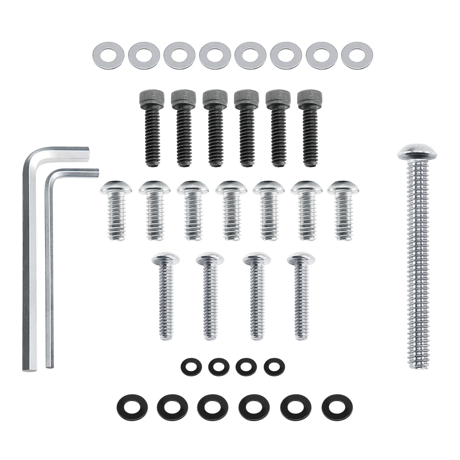 Eumti 18Pcs Motorcycle Batwing Inner Fairing Windshield Trim Screws Bolts Kit Stainless Steel Fit For Harley Touring Street Glid