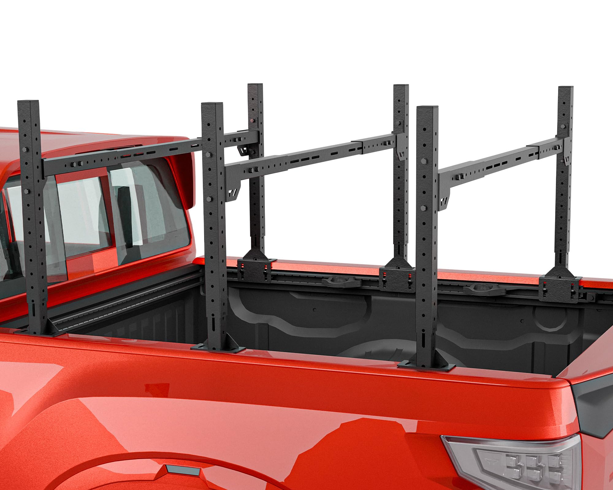 Adjustable Ladder Bed Racks Compatible with Tacoma/Silverado/Sierra/Ram/Tundra/Titan/Frontier/Colorado/Canyon/JT/Ford F-150/ Ran
