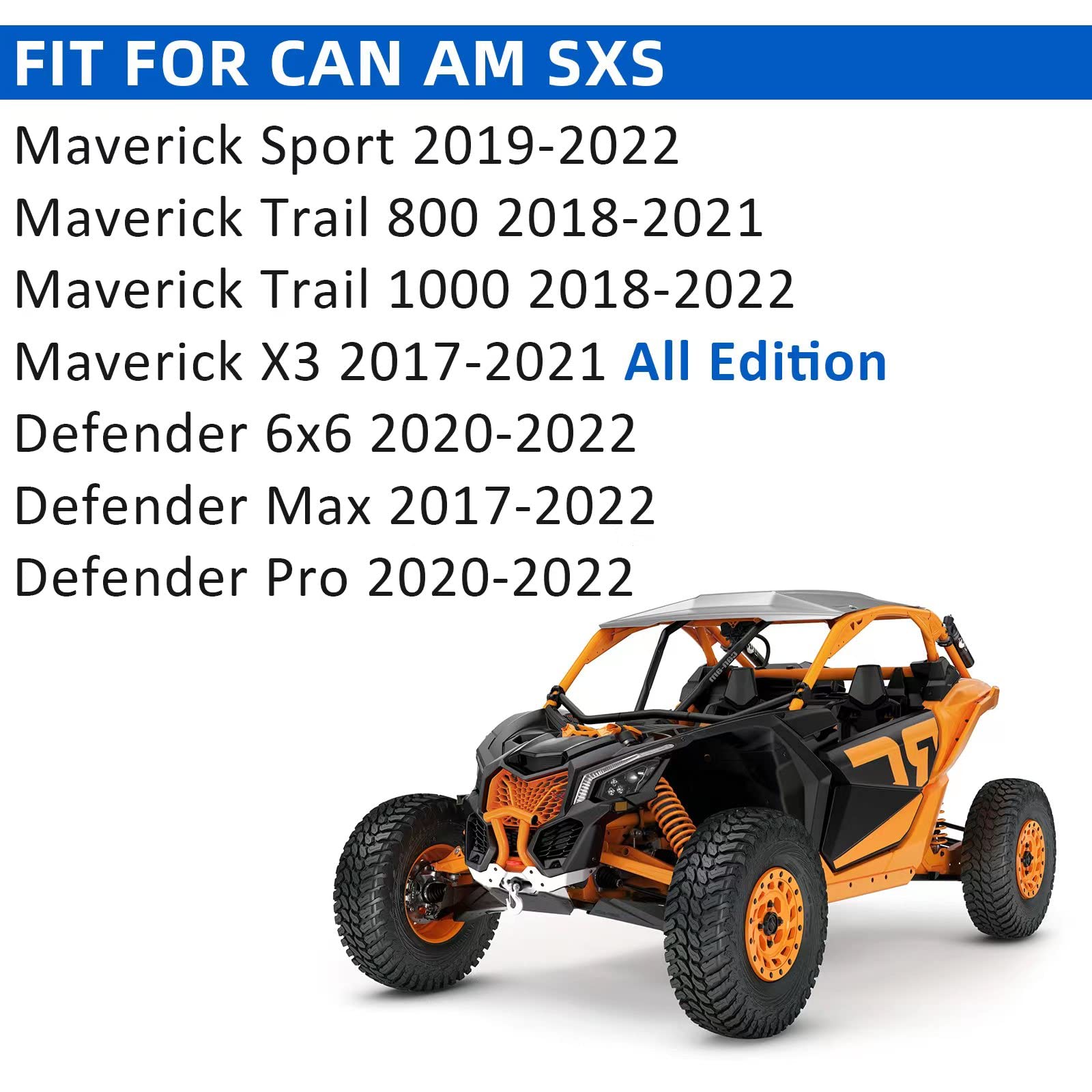Javik Sintered Brake Pads Front Rear For Can Am Maverick X3 Sport/Trail 800/1000 2017 2018 2019 2020 2021 Defender 6X6/Max/Pro