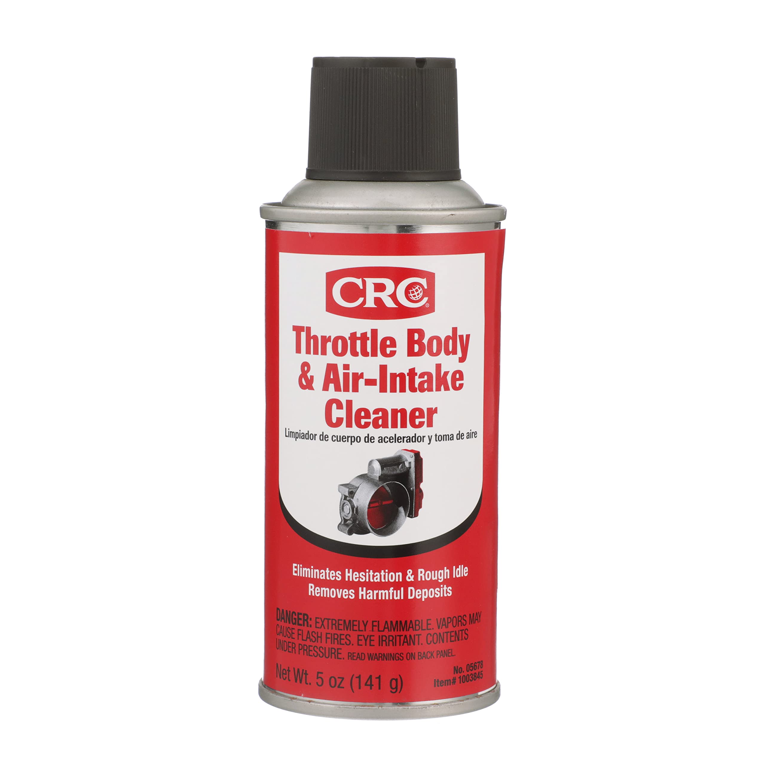 CRC Throttle Body & Air Intake Cleaner 05678 - 5 WT OZ, Cleaner for All Fuel Injected Gasoline Engines