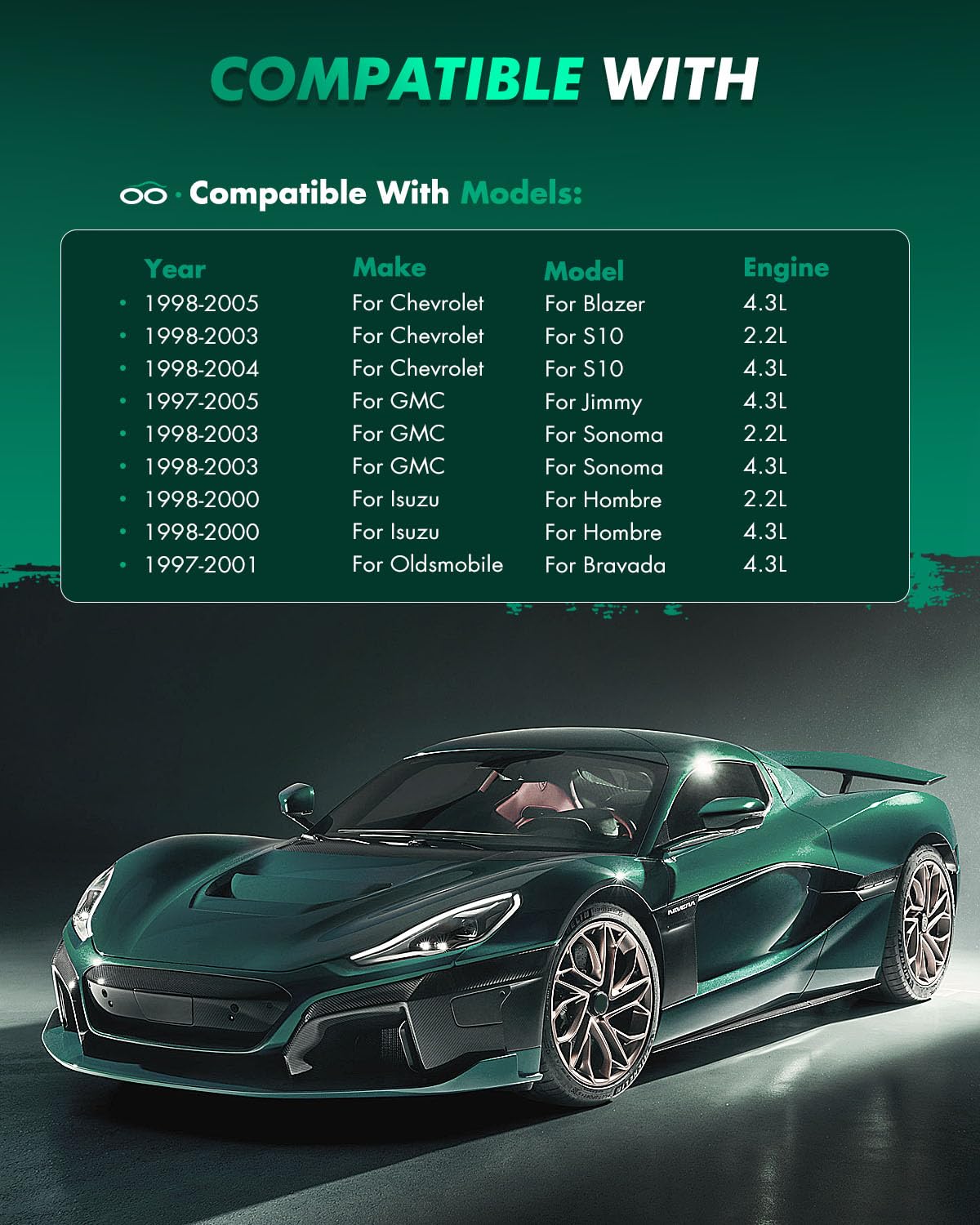 Scitoo D726 D729 Front Rear Ceramic Brake Pads Sets Fit For Chevy Blazer 97-05,For Chevy S10 98-04,For Gmc Jimmy 97-05,For Gmc S